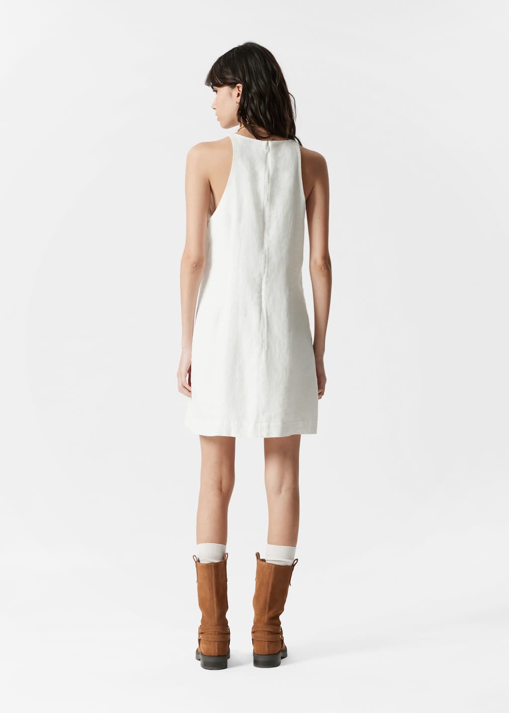 Image of Linen A-Line Dress