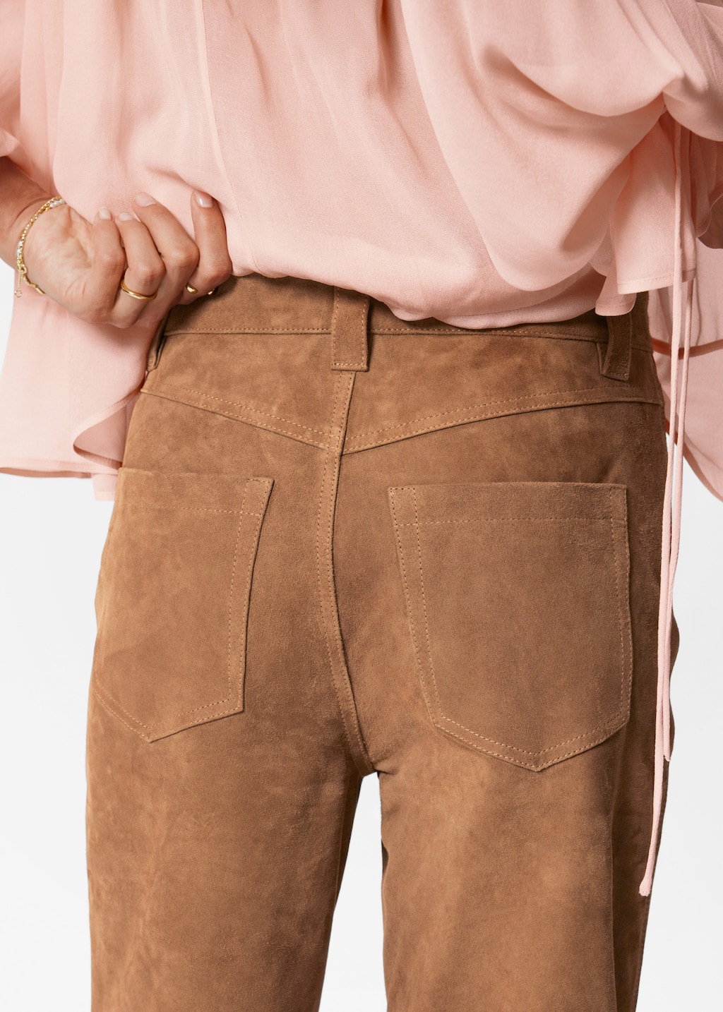 Image of Suede Trousers