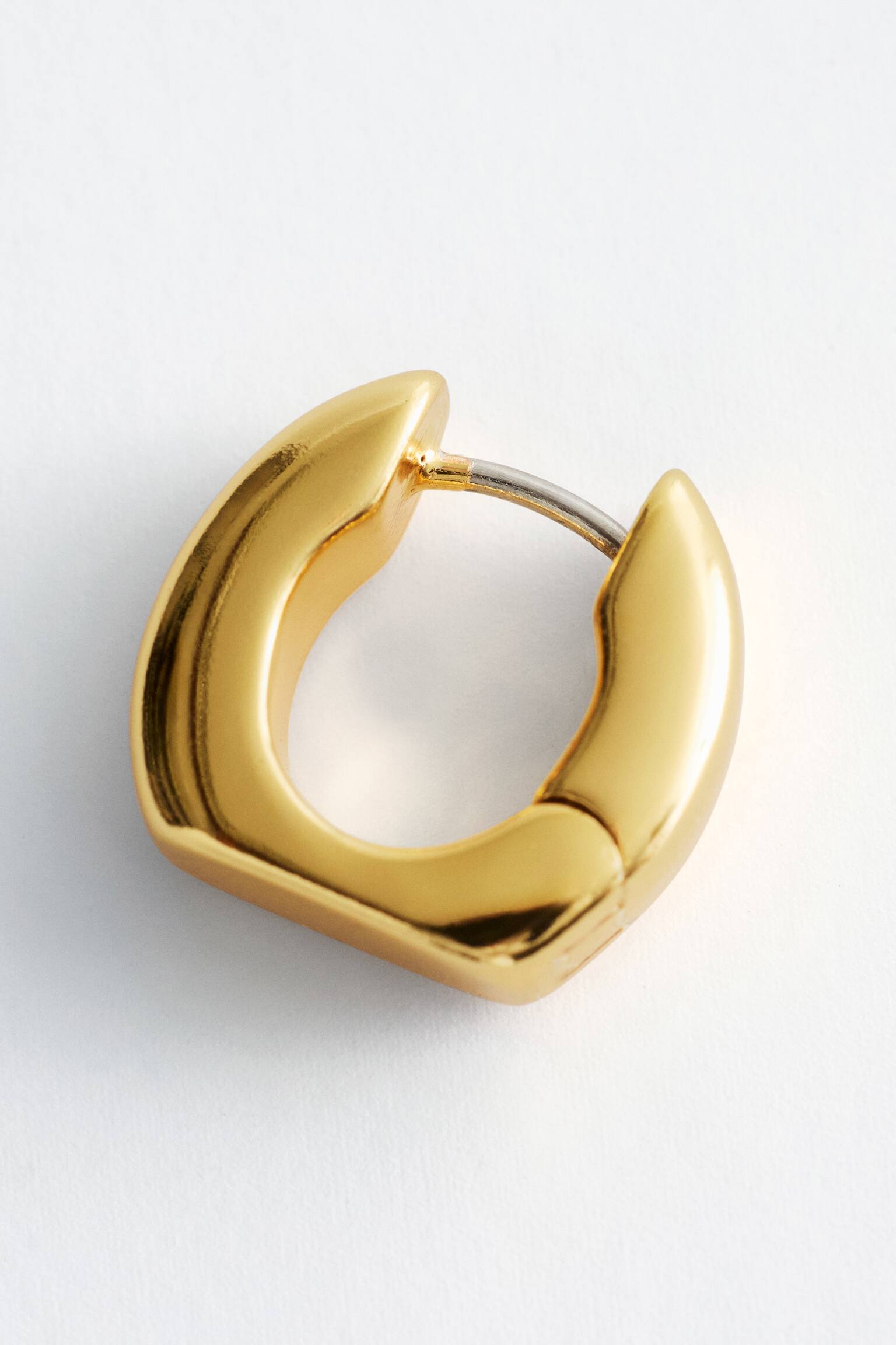 Chunky hoop-øreringe - Guld/Sølv - 4