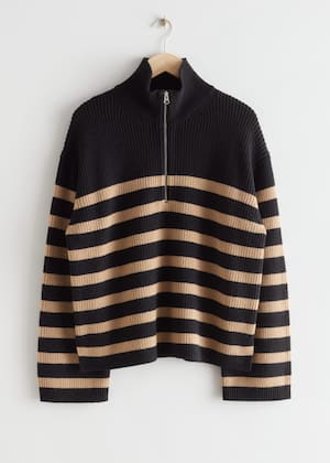 Beige/Black Stripes