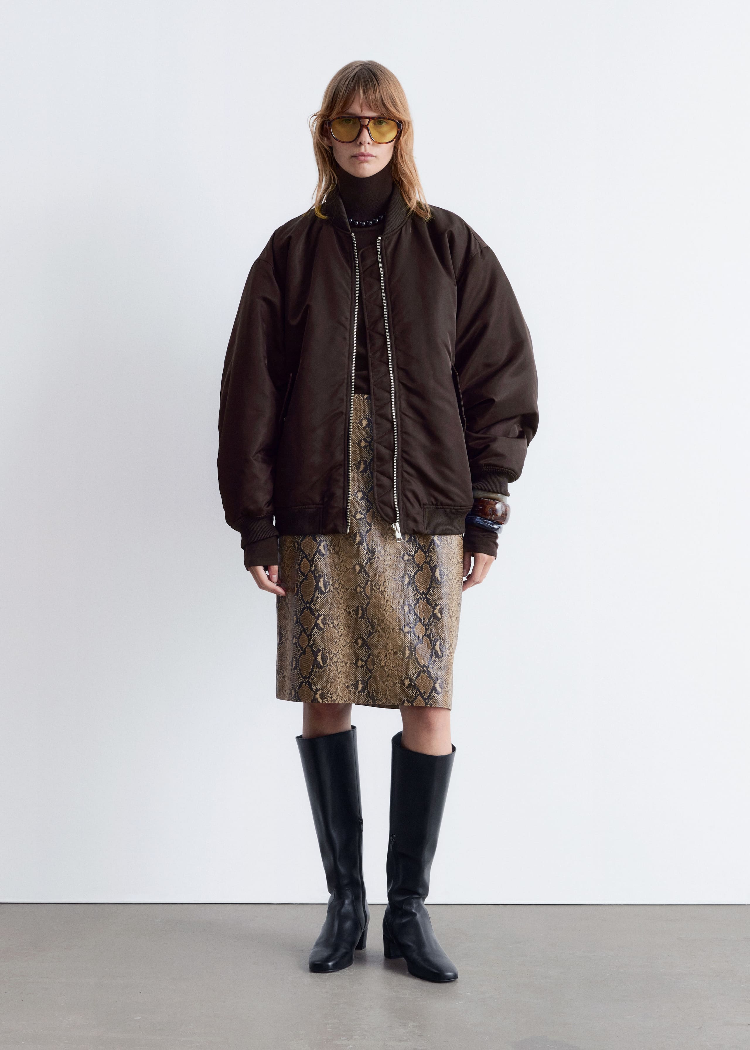 Image of Long Bomber Jacket