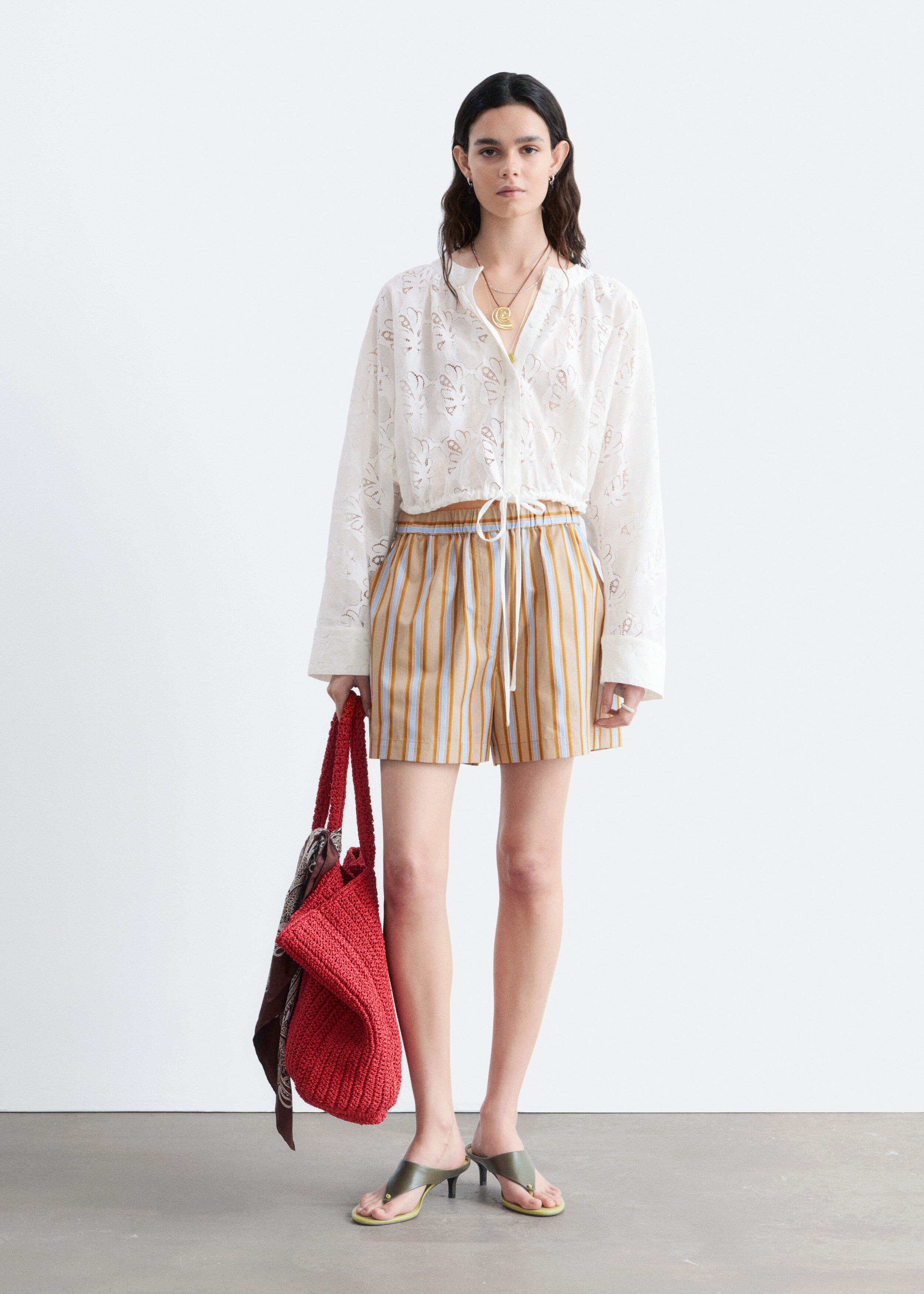 Lace Blouse - White - Blouses | & Other Stories US