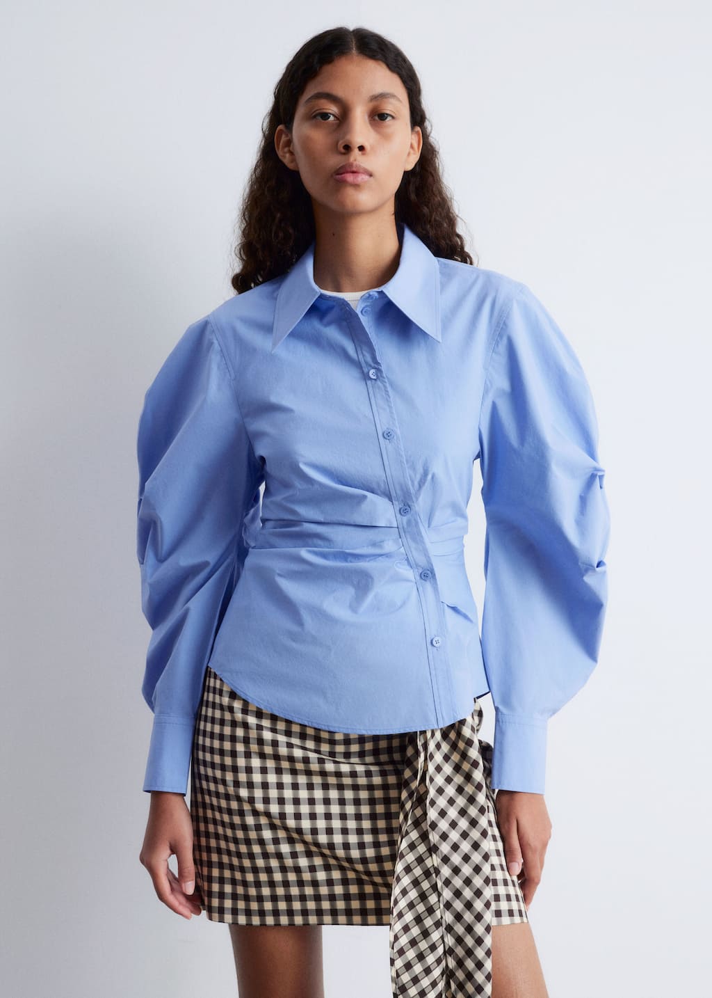 Image of Asymmetrical Cotton Shirt