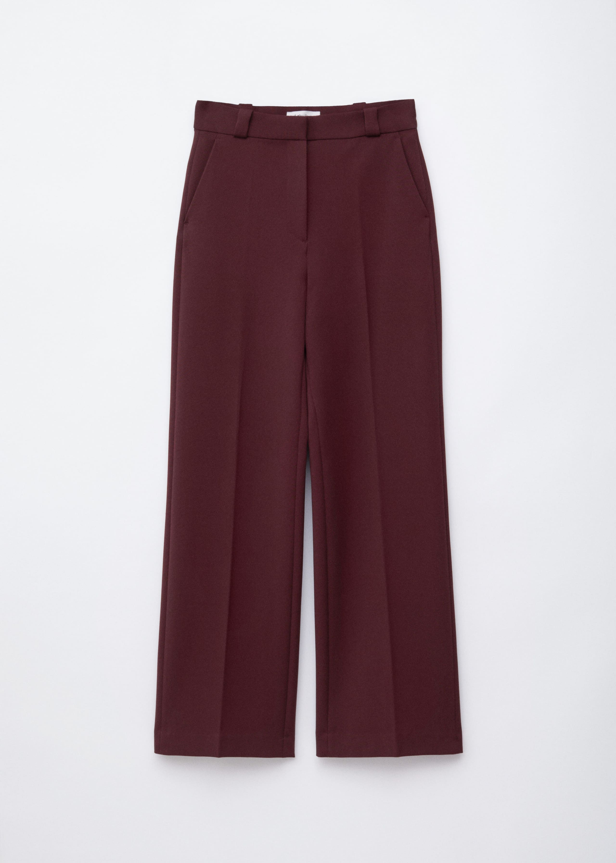 Image of Wide Press-Crease Trousers