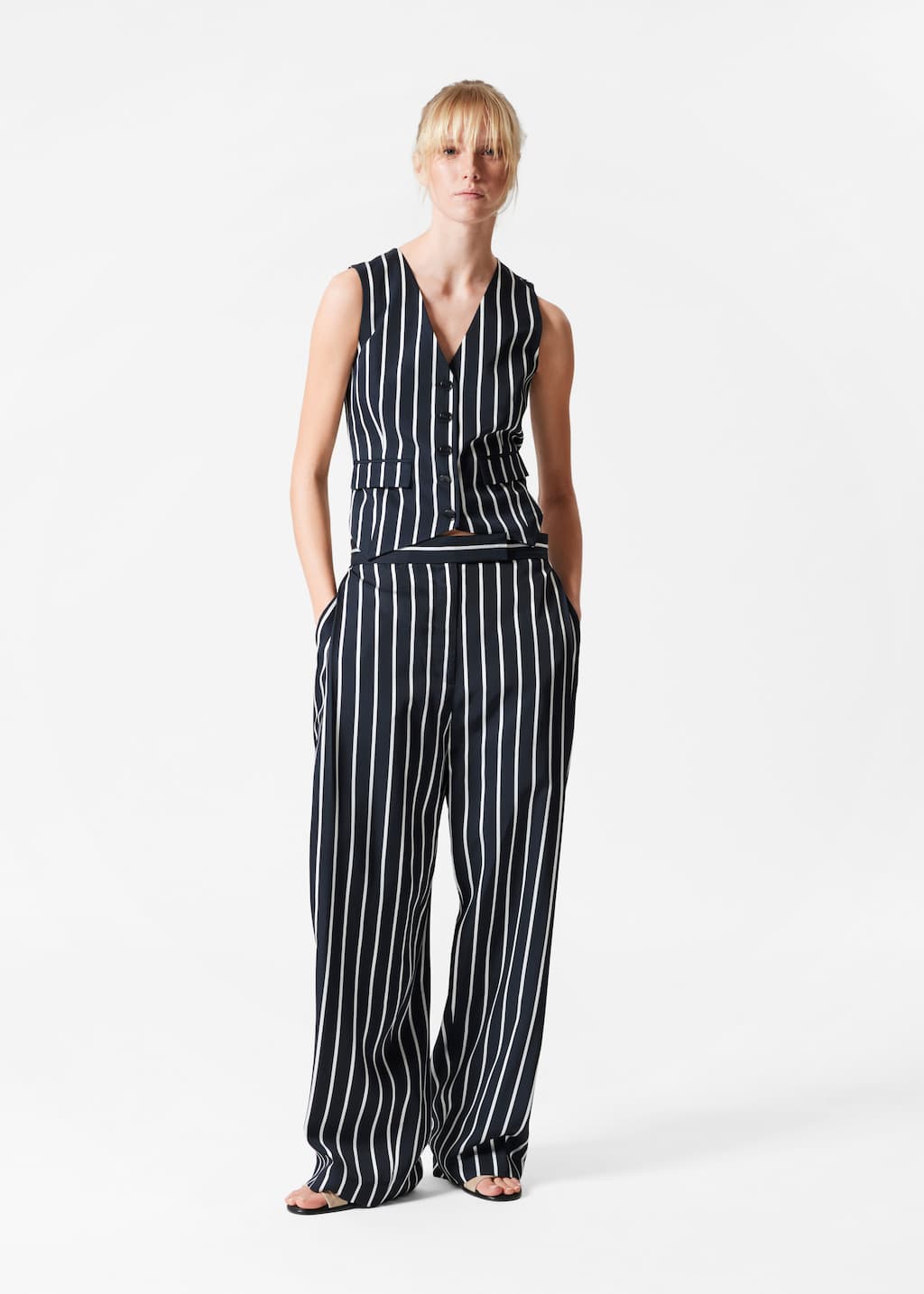 Image of Deep Pleat Tailored Trousers