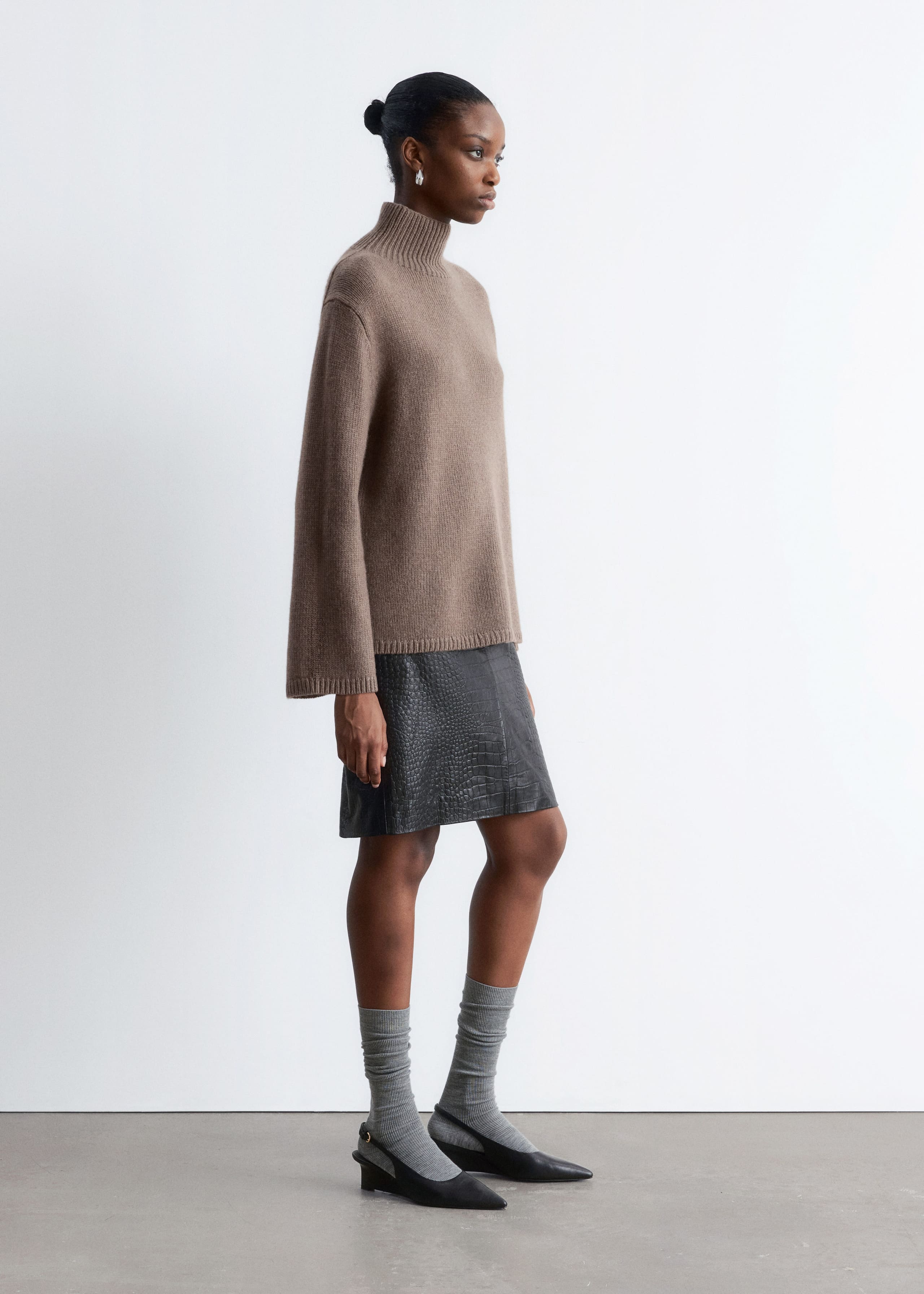 Image of Cashmere-Blend Turtleneck Jumper