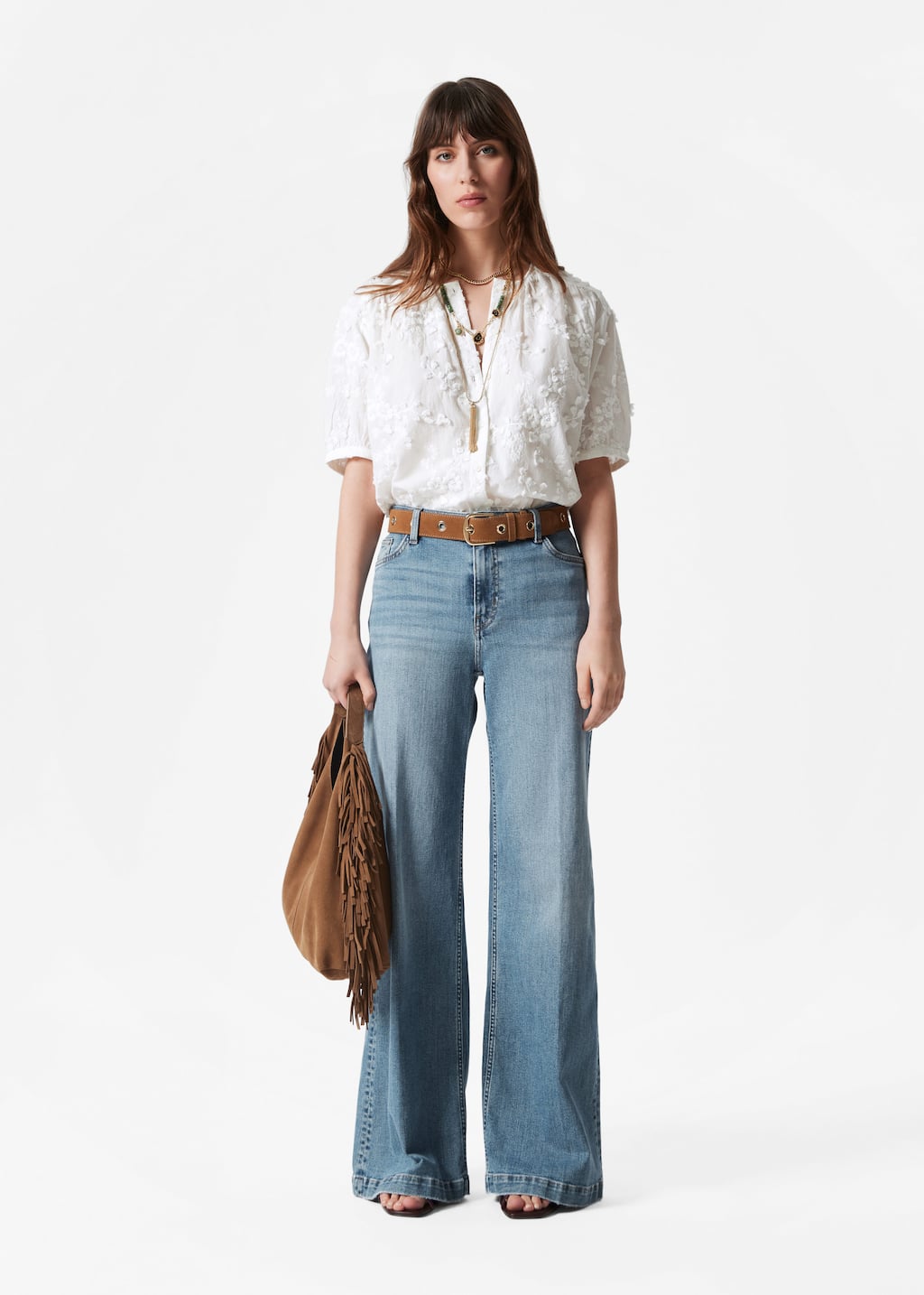 Image of Oversized Puff-Sleeve Blouse