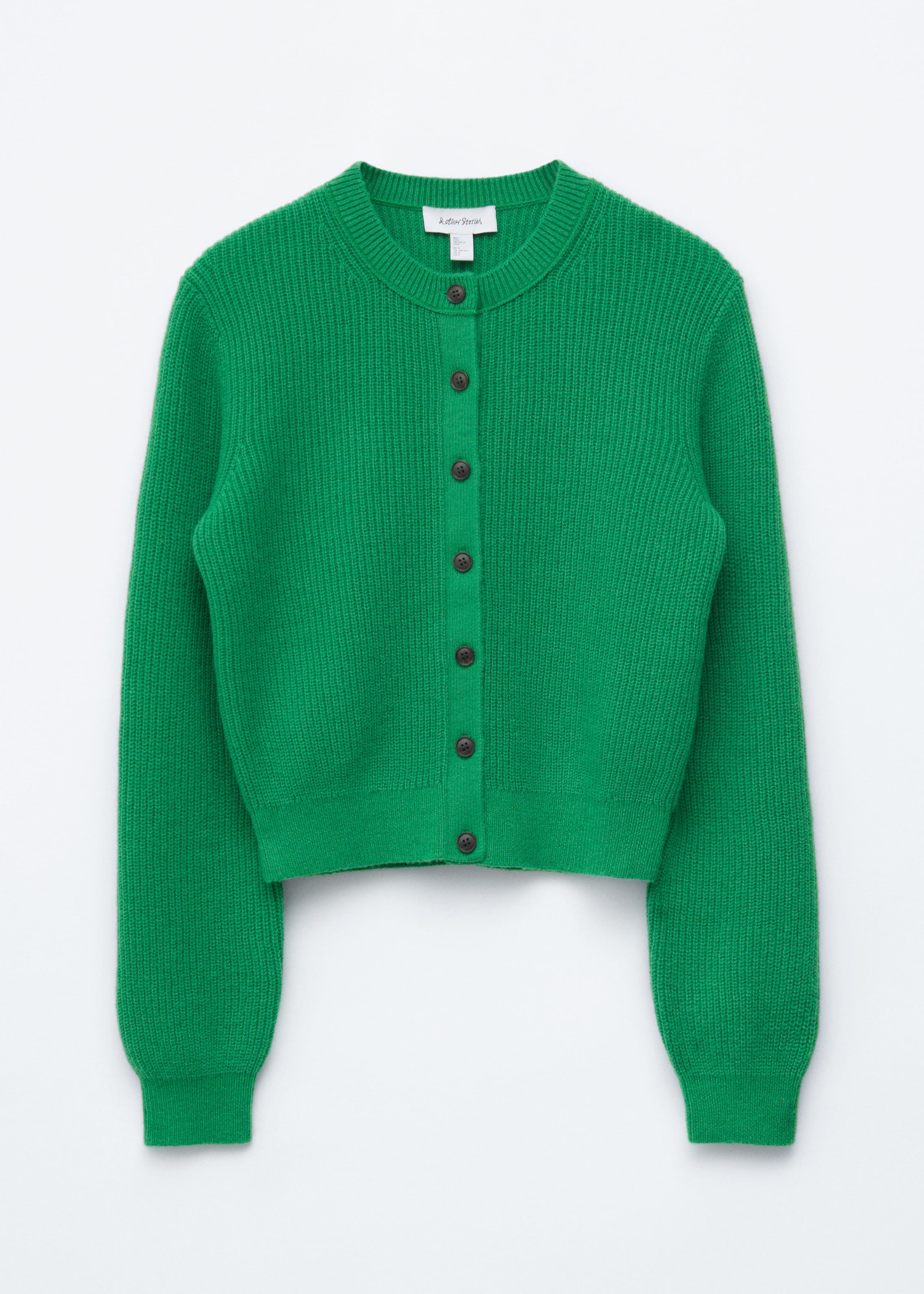 Wool-Blend Cardigan - Green - Still Life