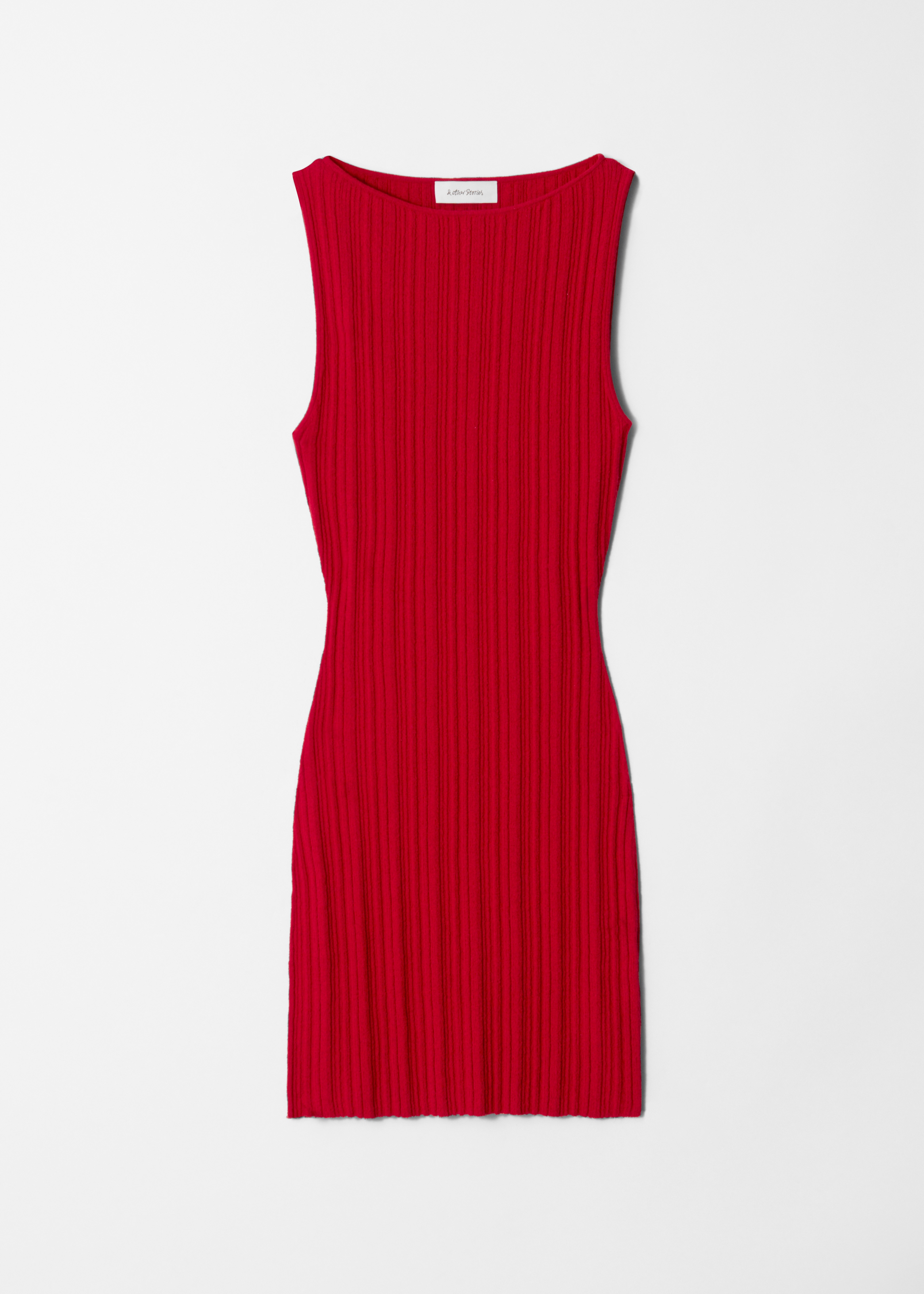 Minivestido justo de malha - Vermelho escuro/Castanho escuro