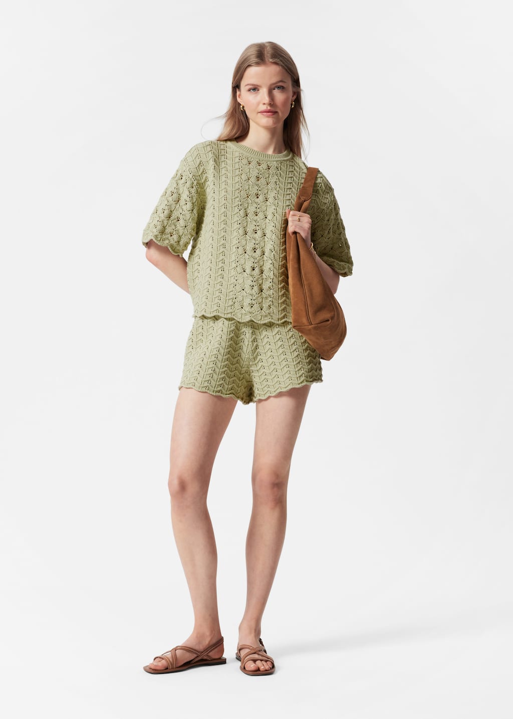 Image of T-shirt en maille pointelle