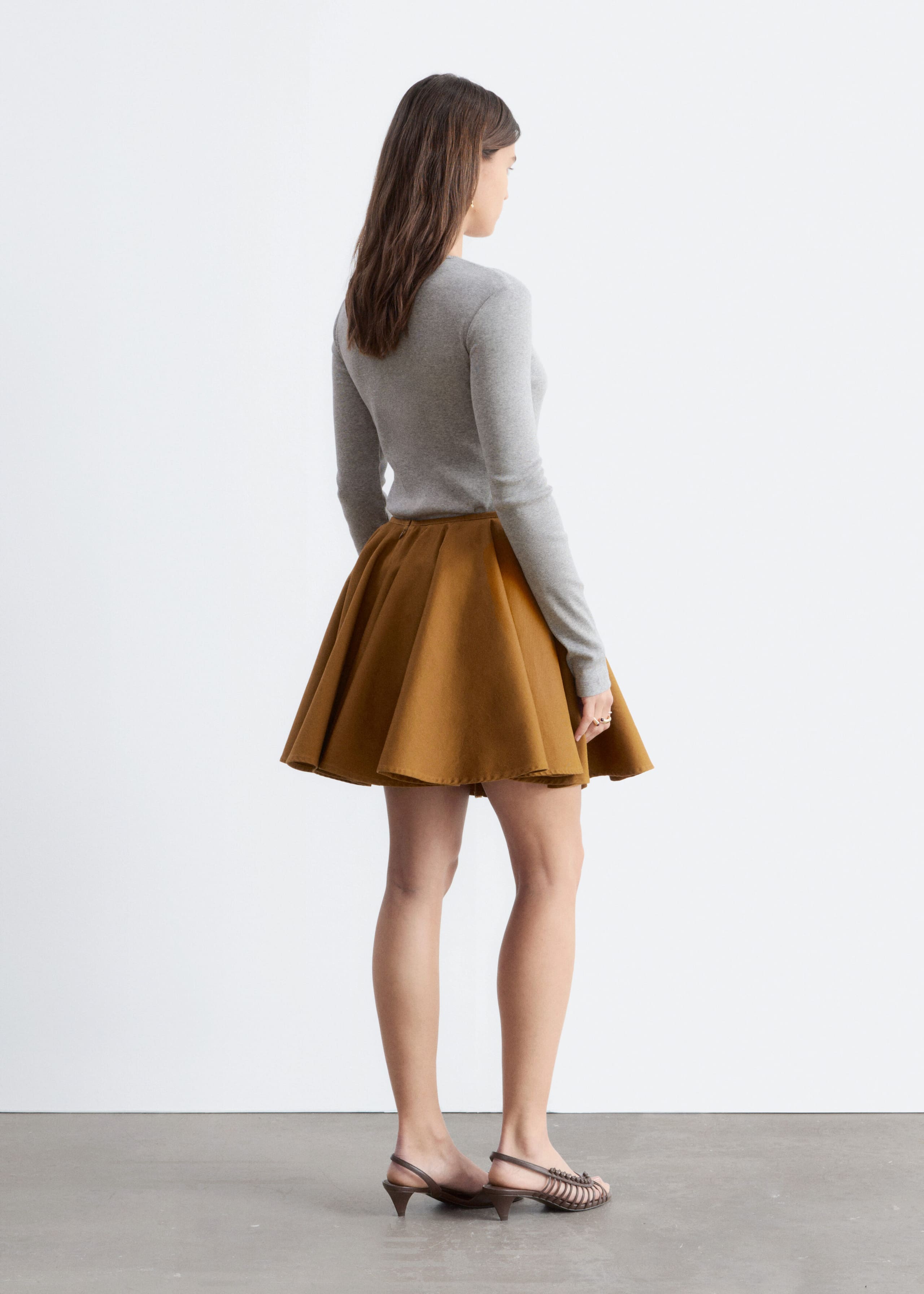 Image of Ribbed Long-Sleeve Top