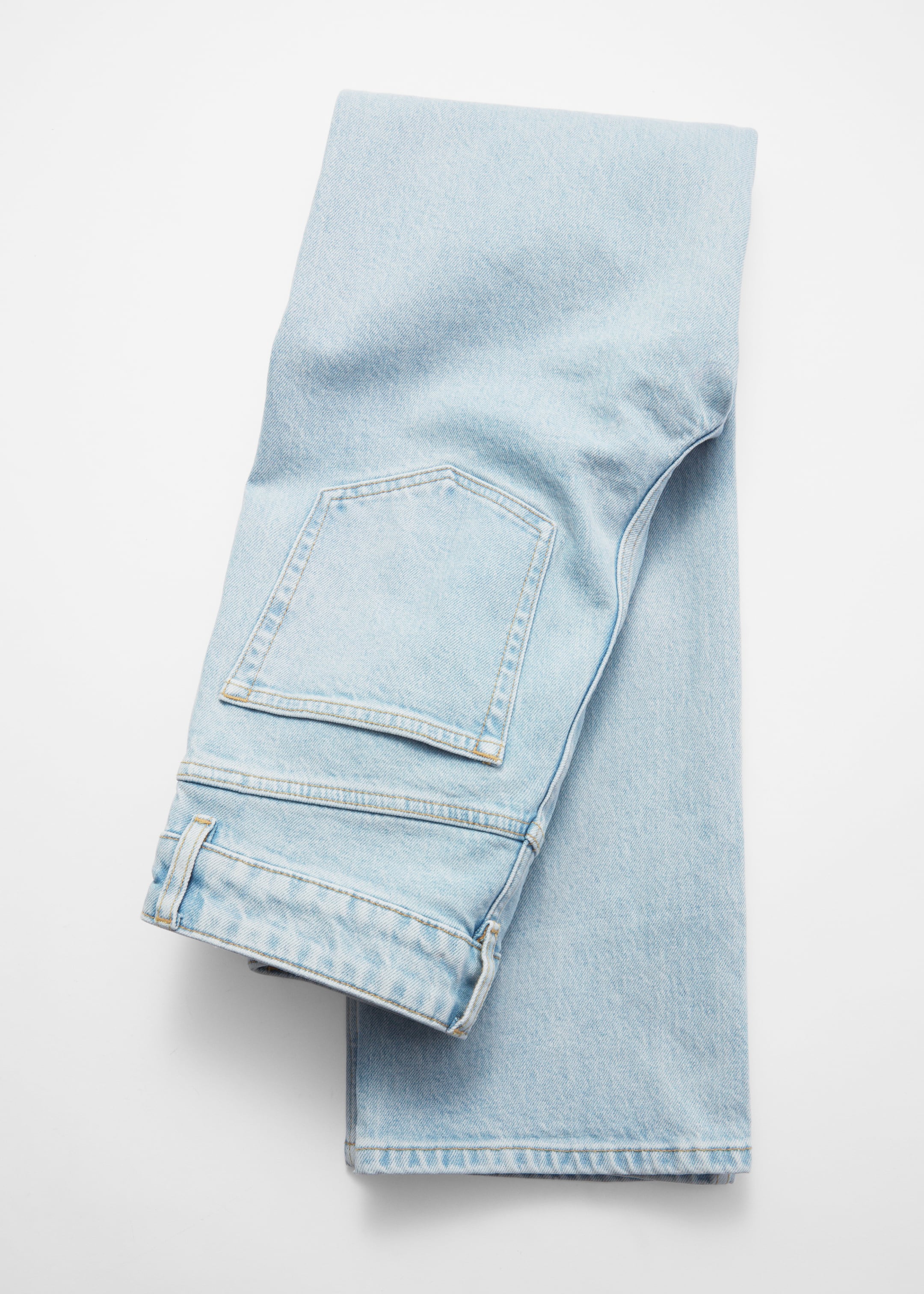 Ver imagem maior: Calças de ganga de cintura subida direitas - Azul claro - SENHORA | H&M PT 9