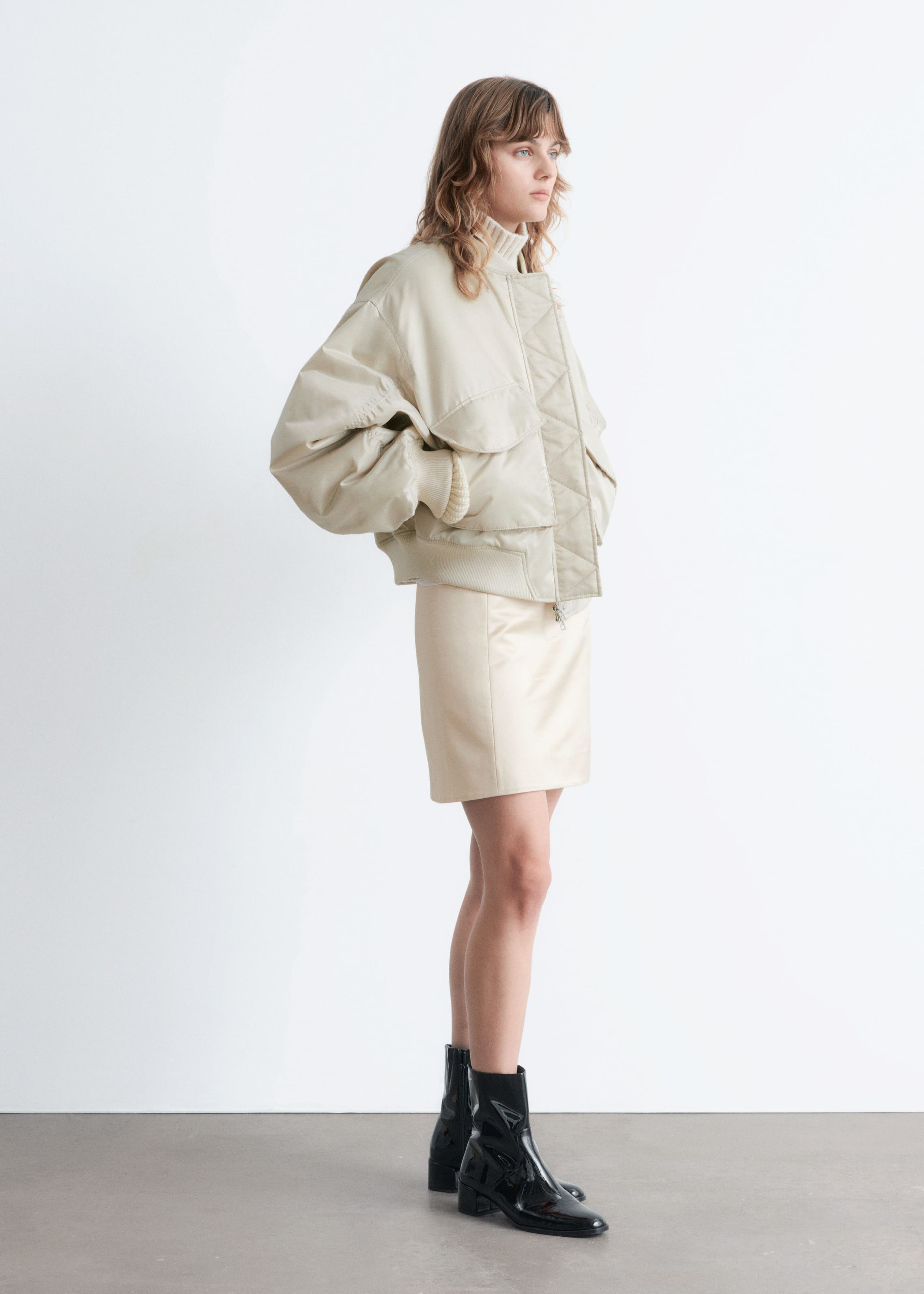 Image of Padded Bomber Jacket