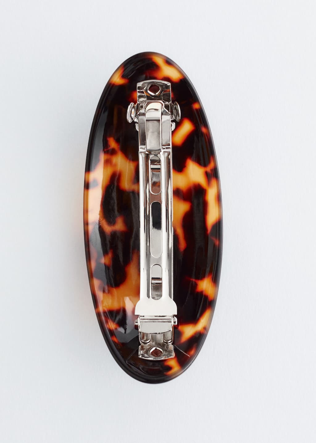 Domed Barrette - Brown Tortoise - Still Life