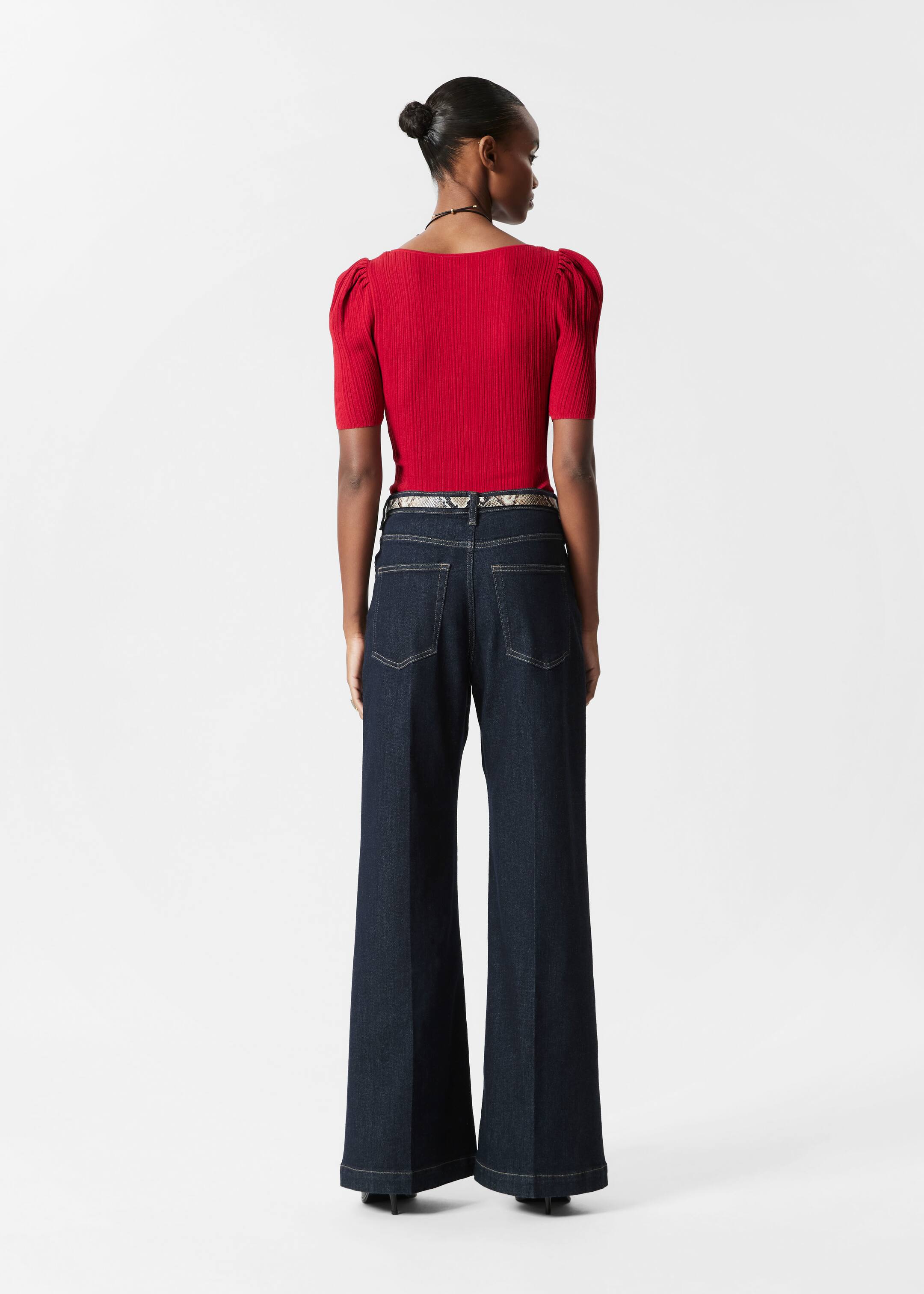 Προβολή μεγαλύτερης εικόνας: Rib-Knit Top - Κόκκινο - Ladies | H&M GR 4