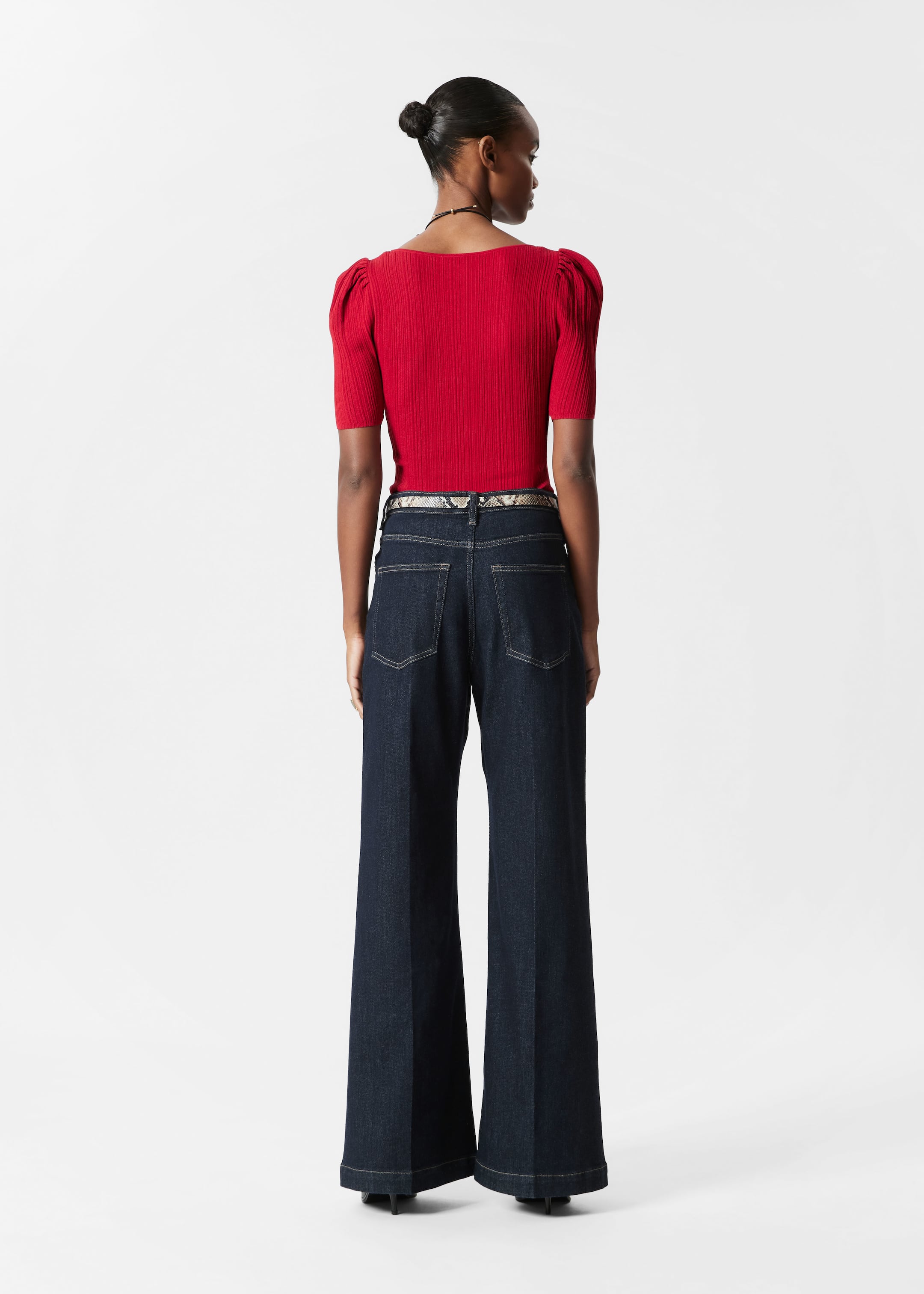 Agrandir l'image: Haut côtelé - Rouge - FEMME | H&M FR 5