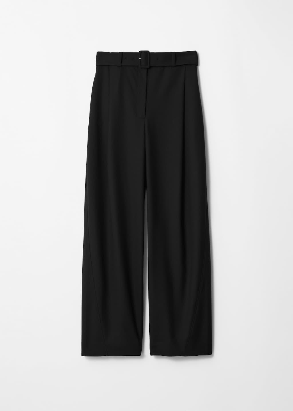 Tailored Barrel-Leg Trousers