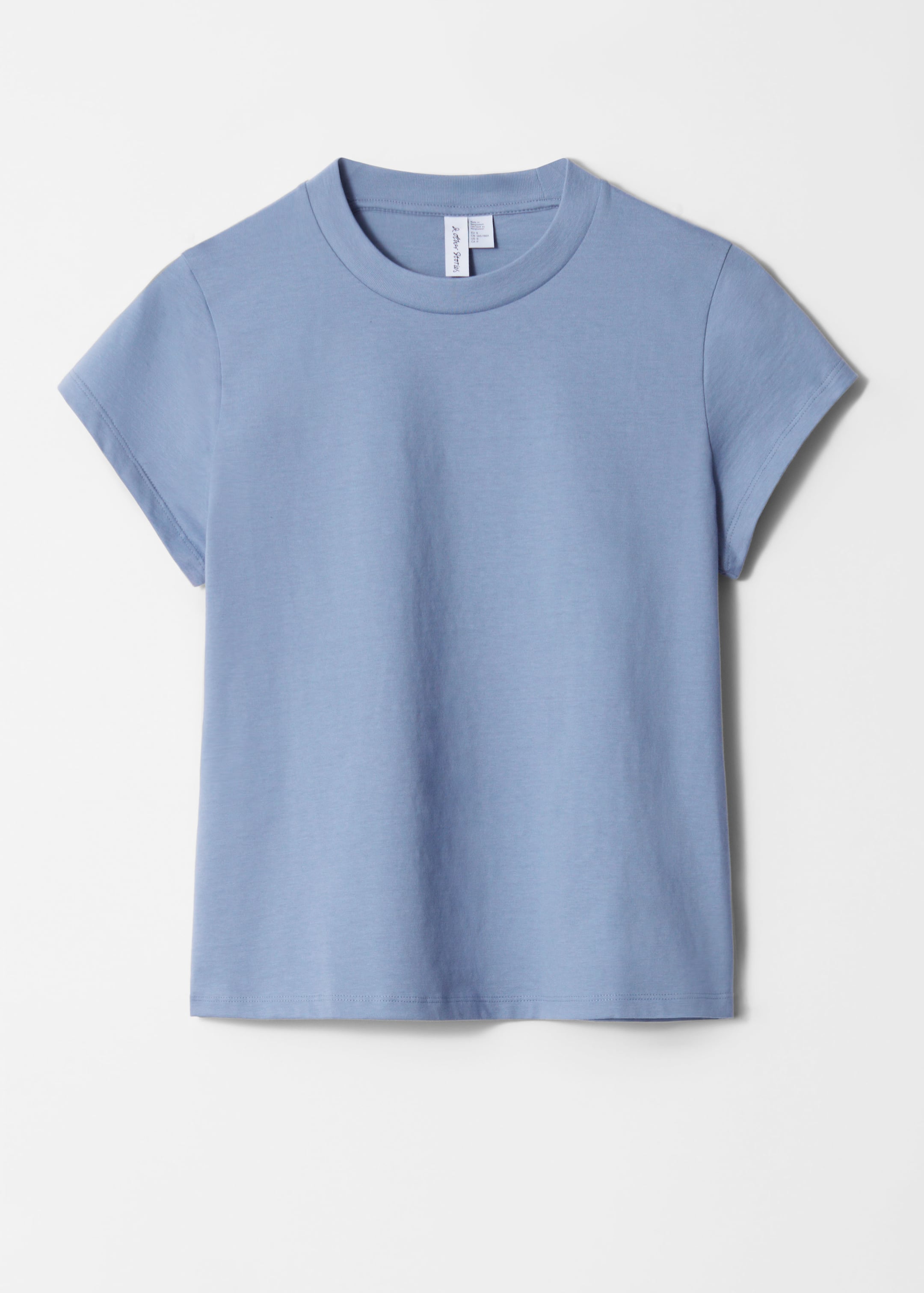 Visa större bild: T-shirt med rund halsringning - Gråblå - DAM | H&M FI 7