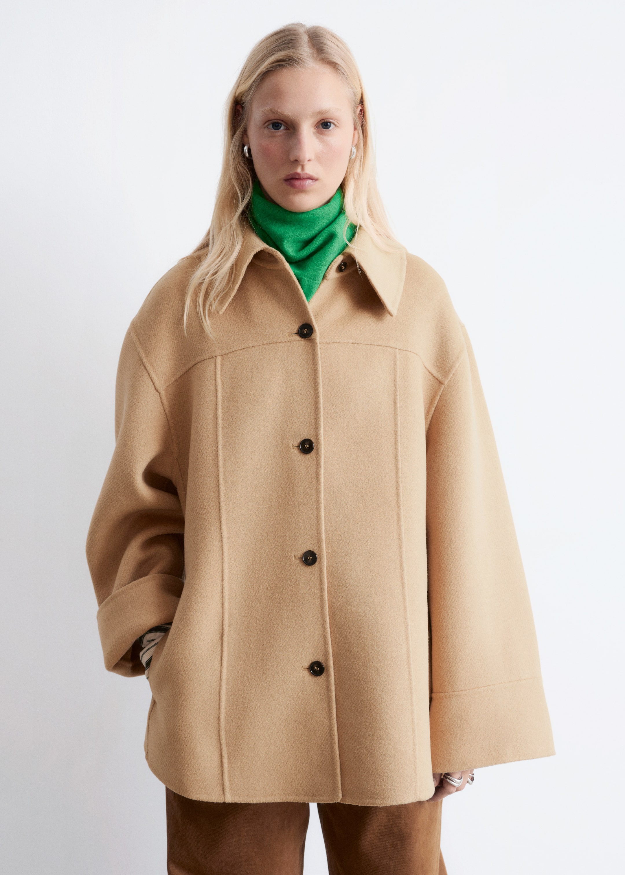 Visualizza immagine più grande: Giacca in lana affusolata - Beige - DONNA | H&M IT 1