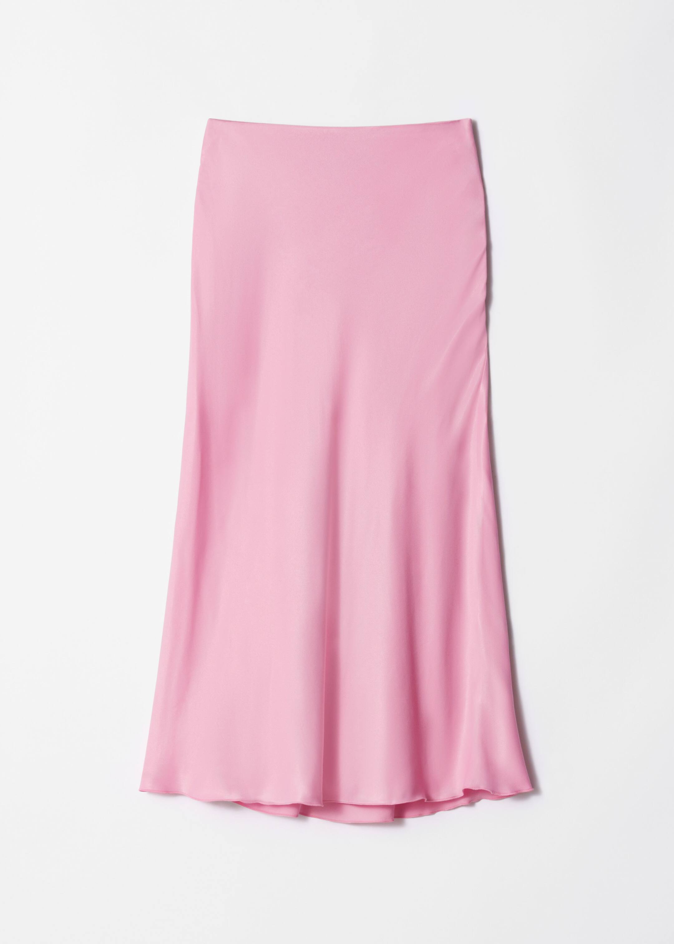 Ver imagem maior: Saia midi de cetim - Cor-de-rosa - SENHORA | H&M PT 6