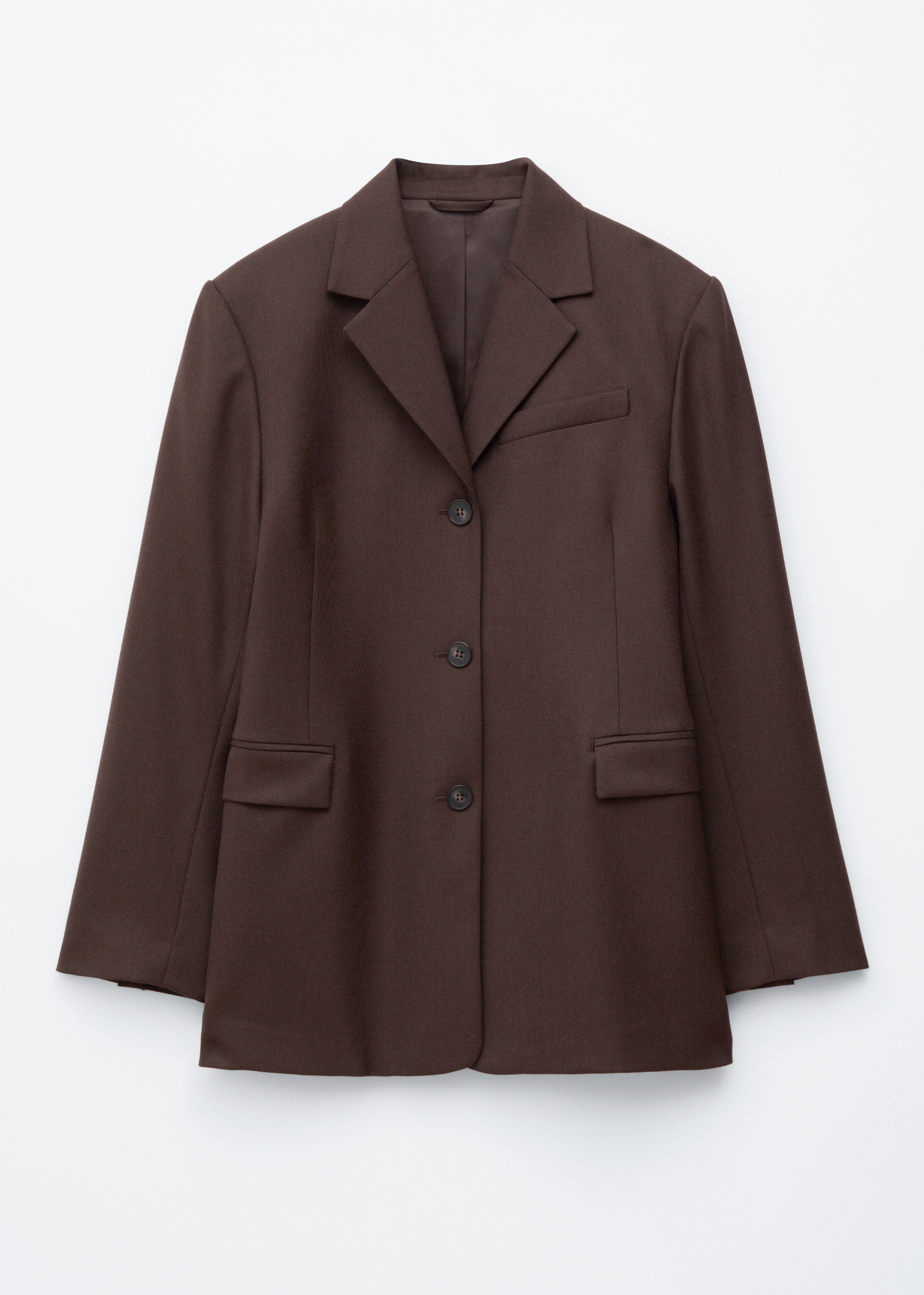 Blazer affusolato - Marrone scuro/Talpa