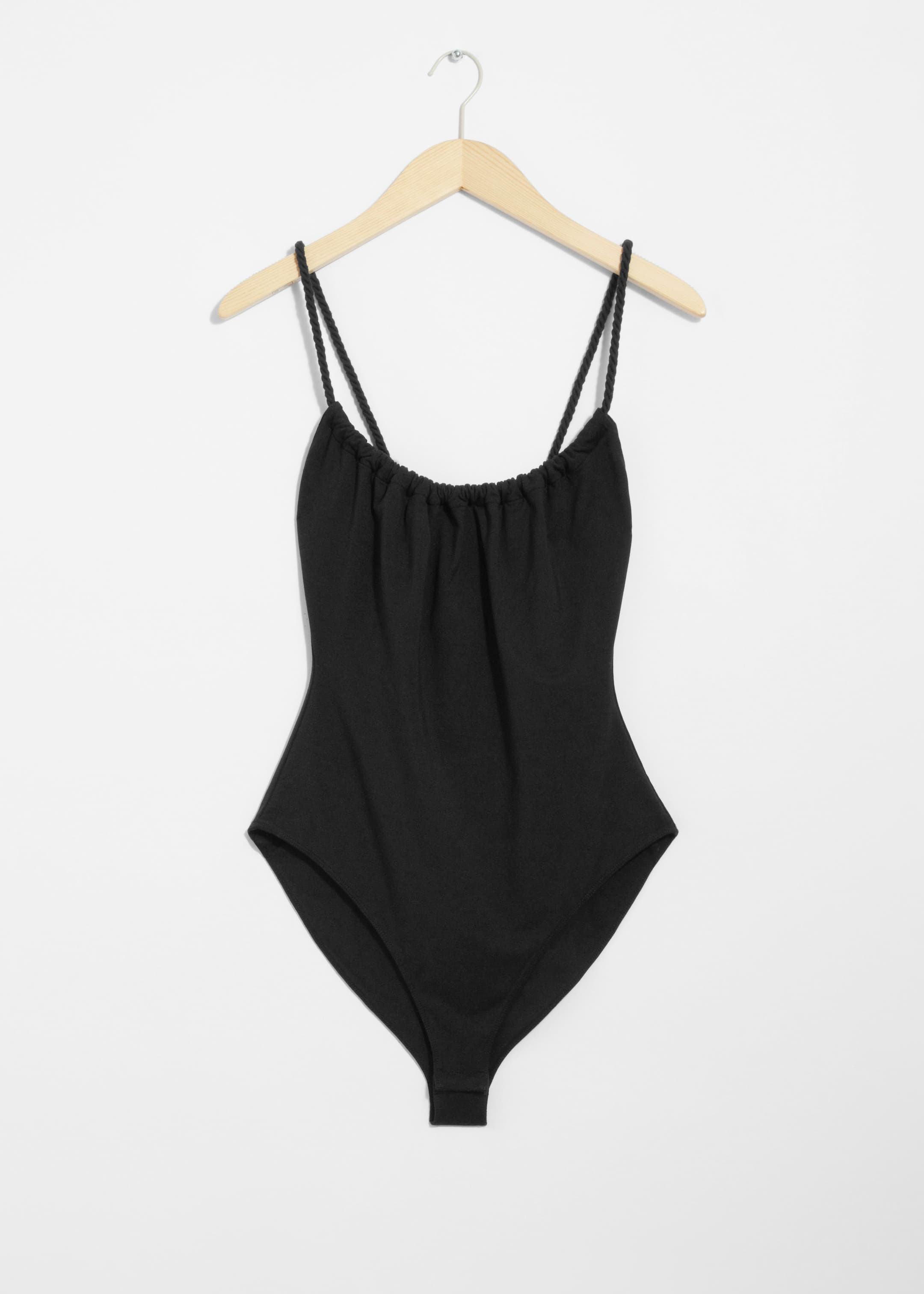 הצגת תמונה גדולה יותר: Rope-Strap Bodysuit - שחור - Ladies | H&M IL 1