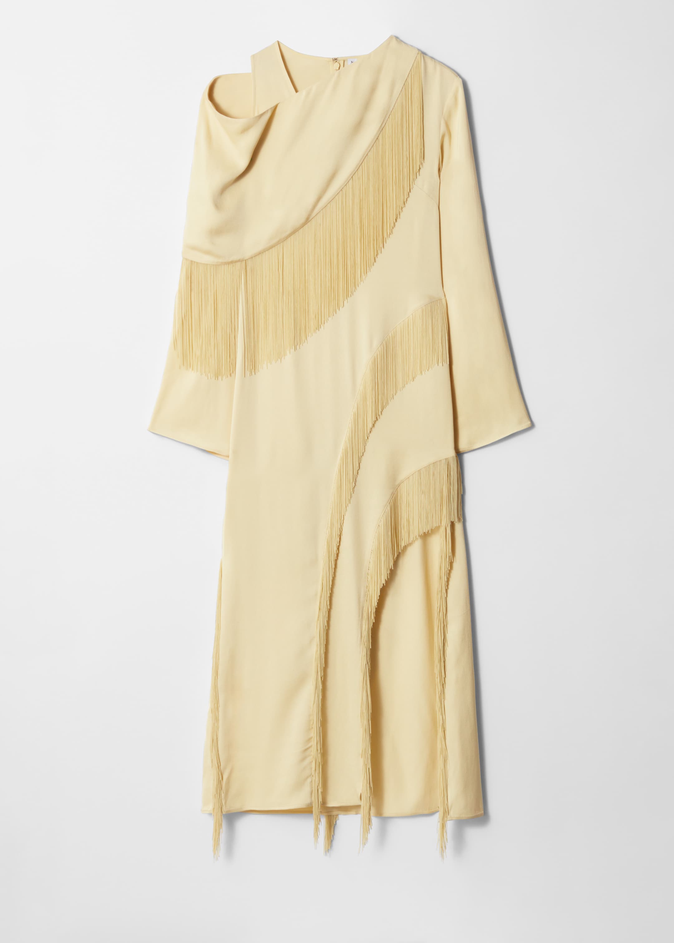 View larger image: Fringe Maxi Dress - Light Yellow - Ladies | H&M GB 5