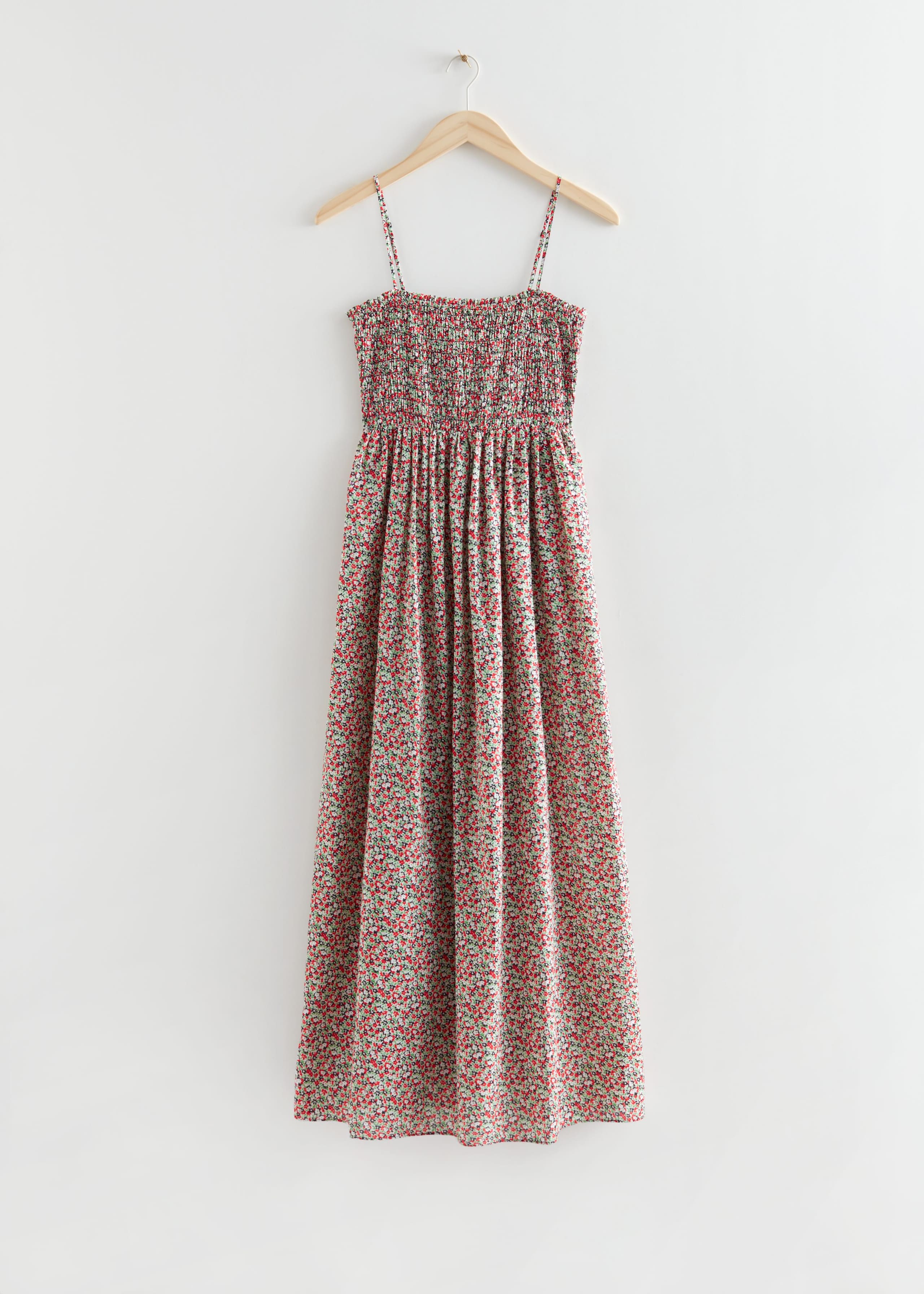 SmockedStrappyMaxiDress - Multi Print - Bodegón