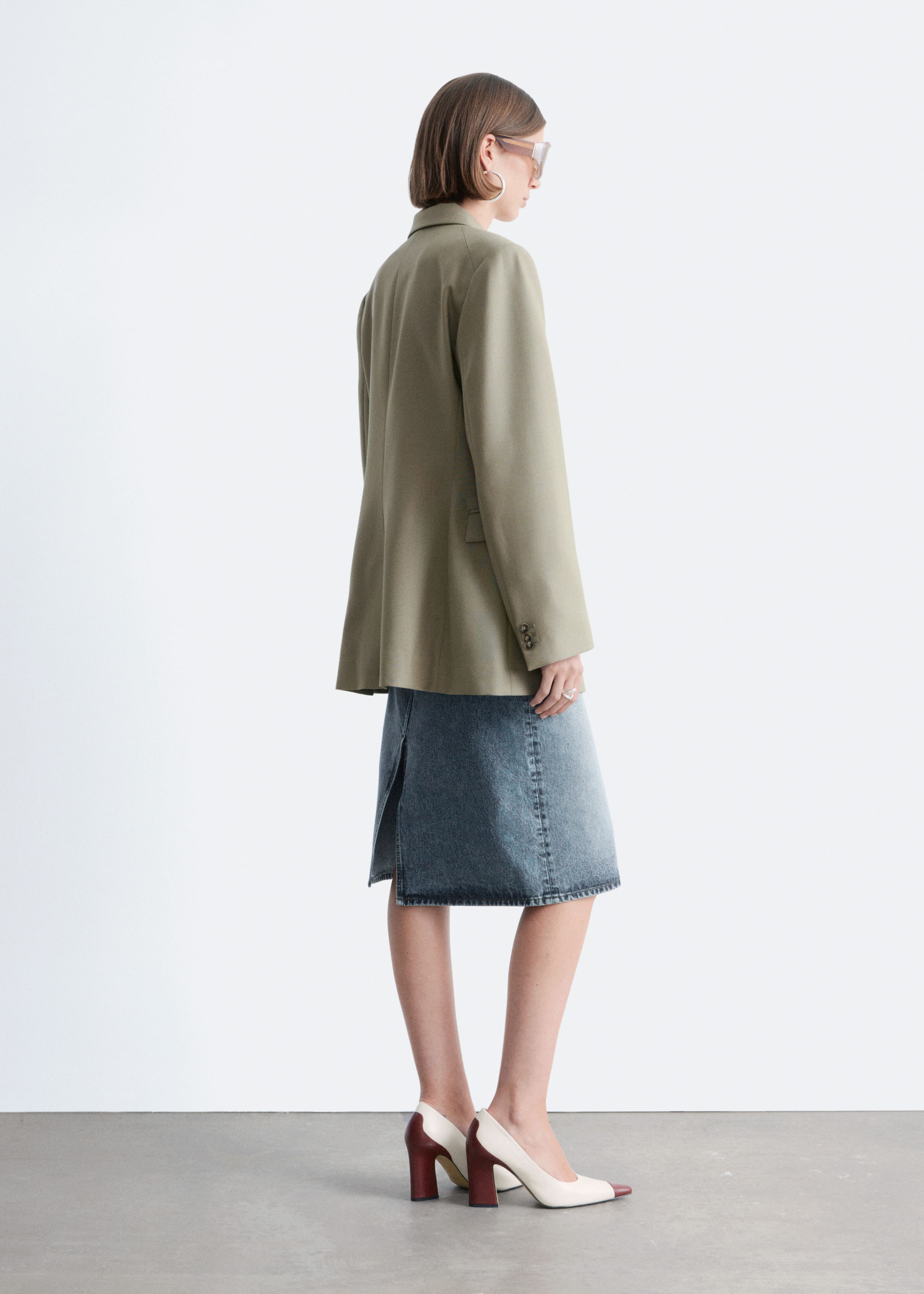 Tapered Blazer - Mole - Lookbook