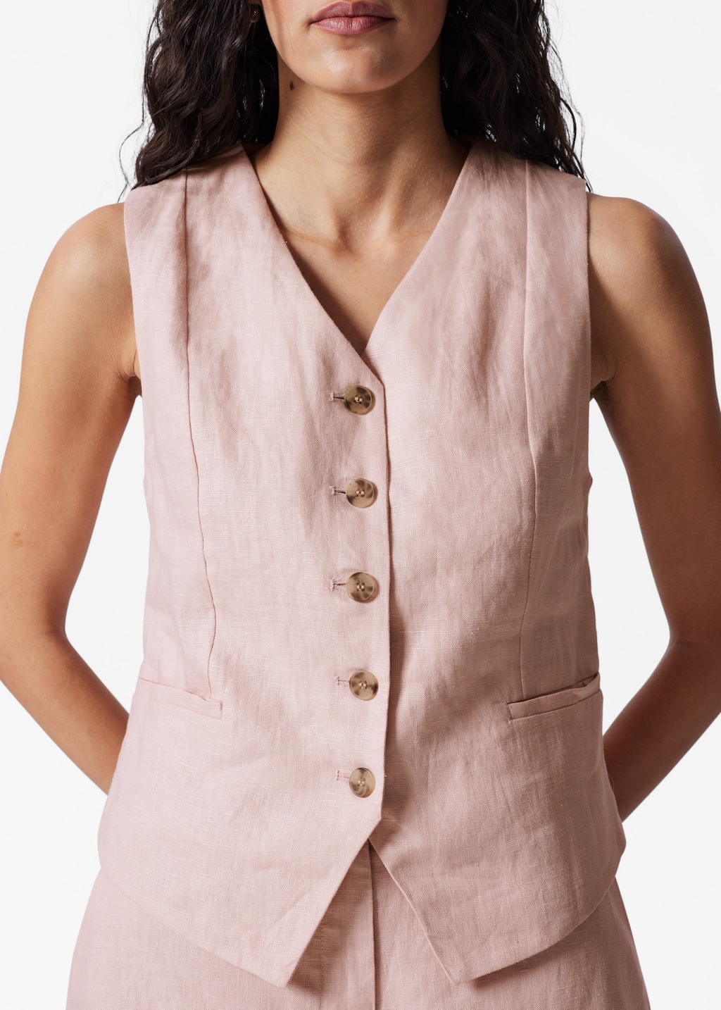 Image of Gilet sartoriale in lino
