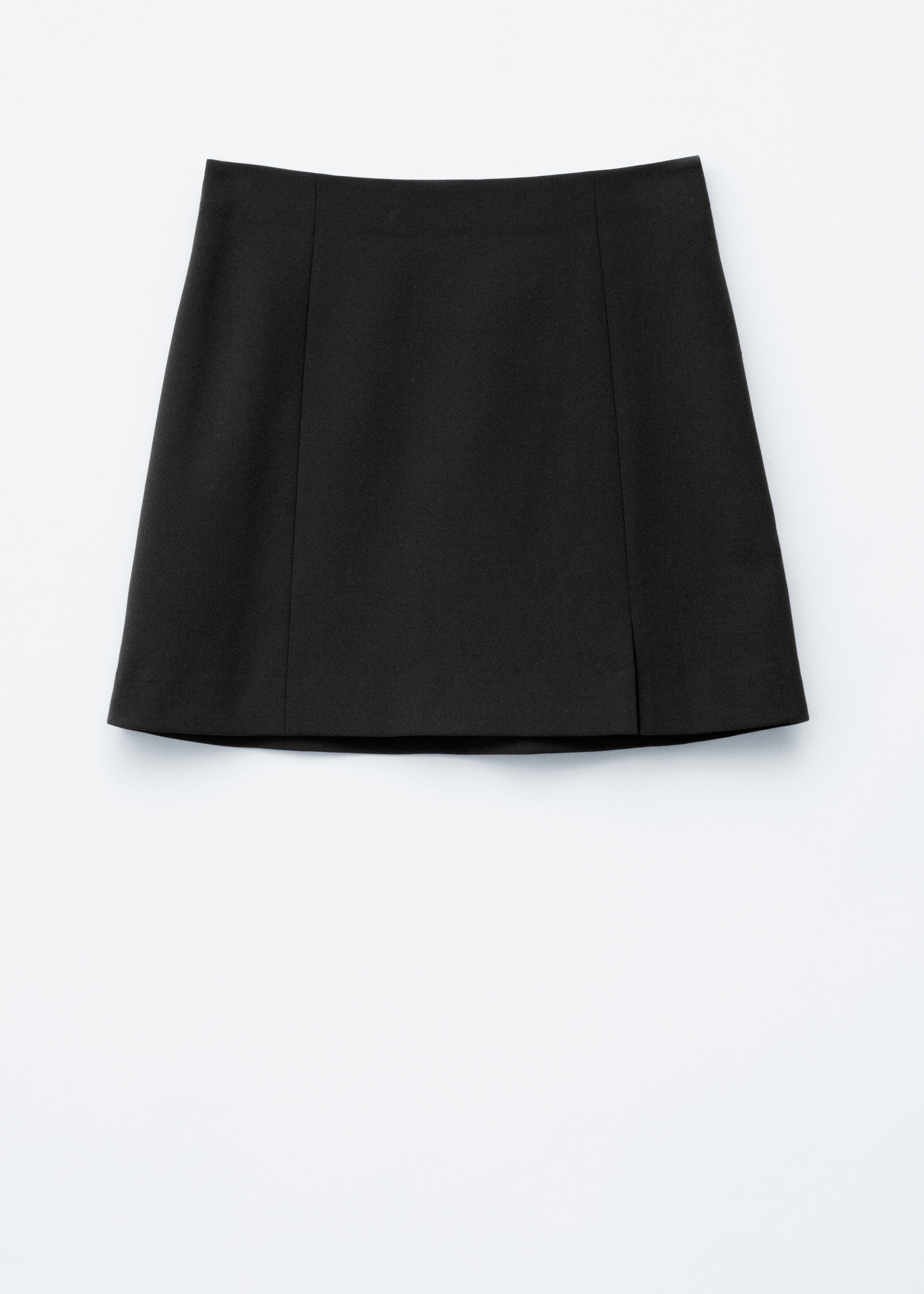 Fustă mini cu talie înaltă - Negru/Roșu Închis/Brown