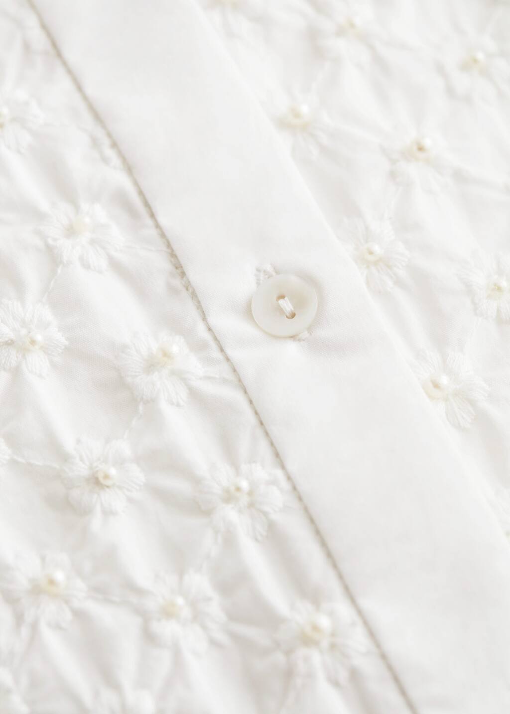 EmbroideredCottonShirt - White - Bodegón