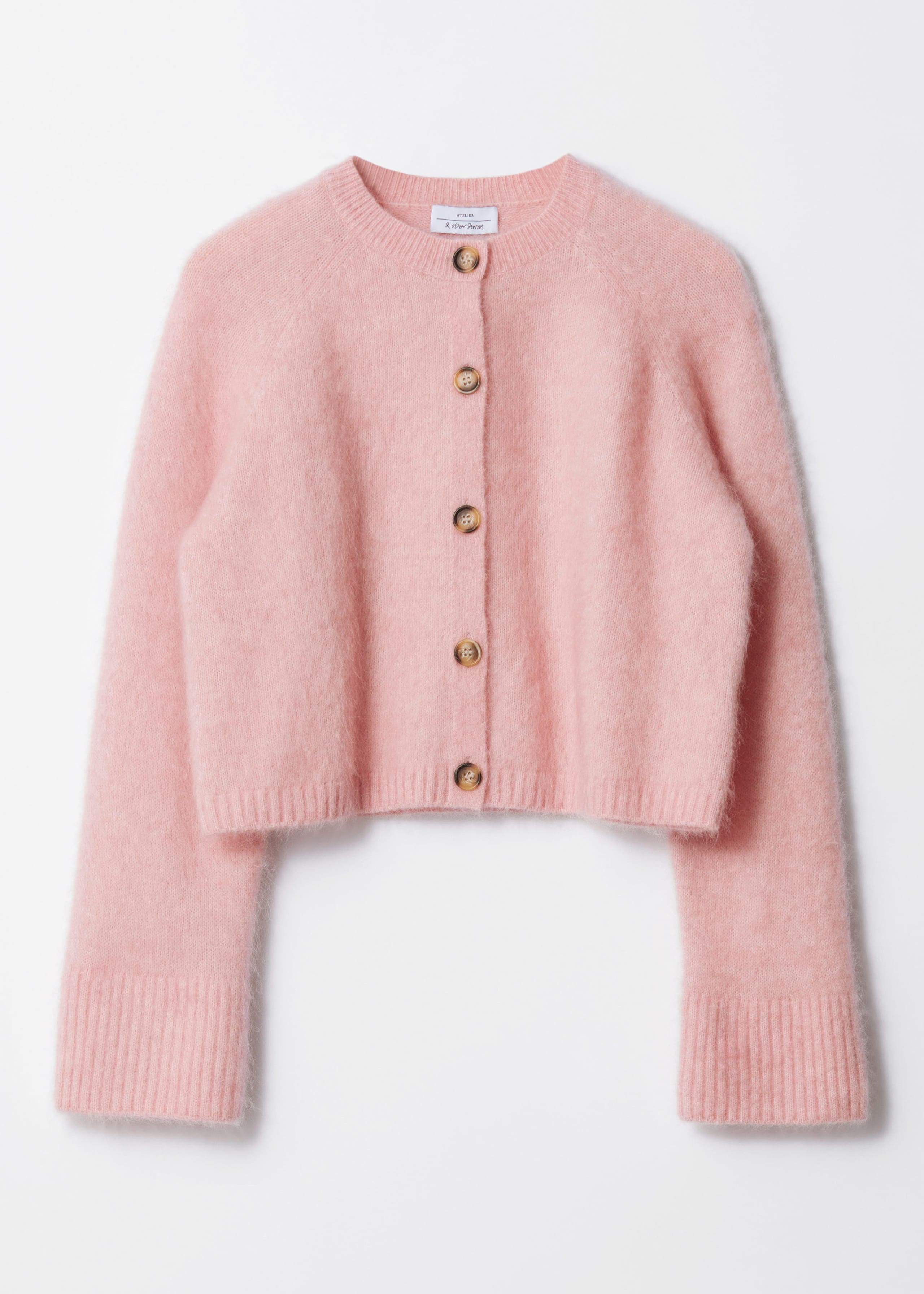 Mohair-Blend Knit Cardigan - Dark Grey - Still Life