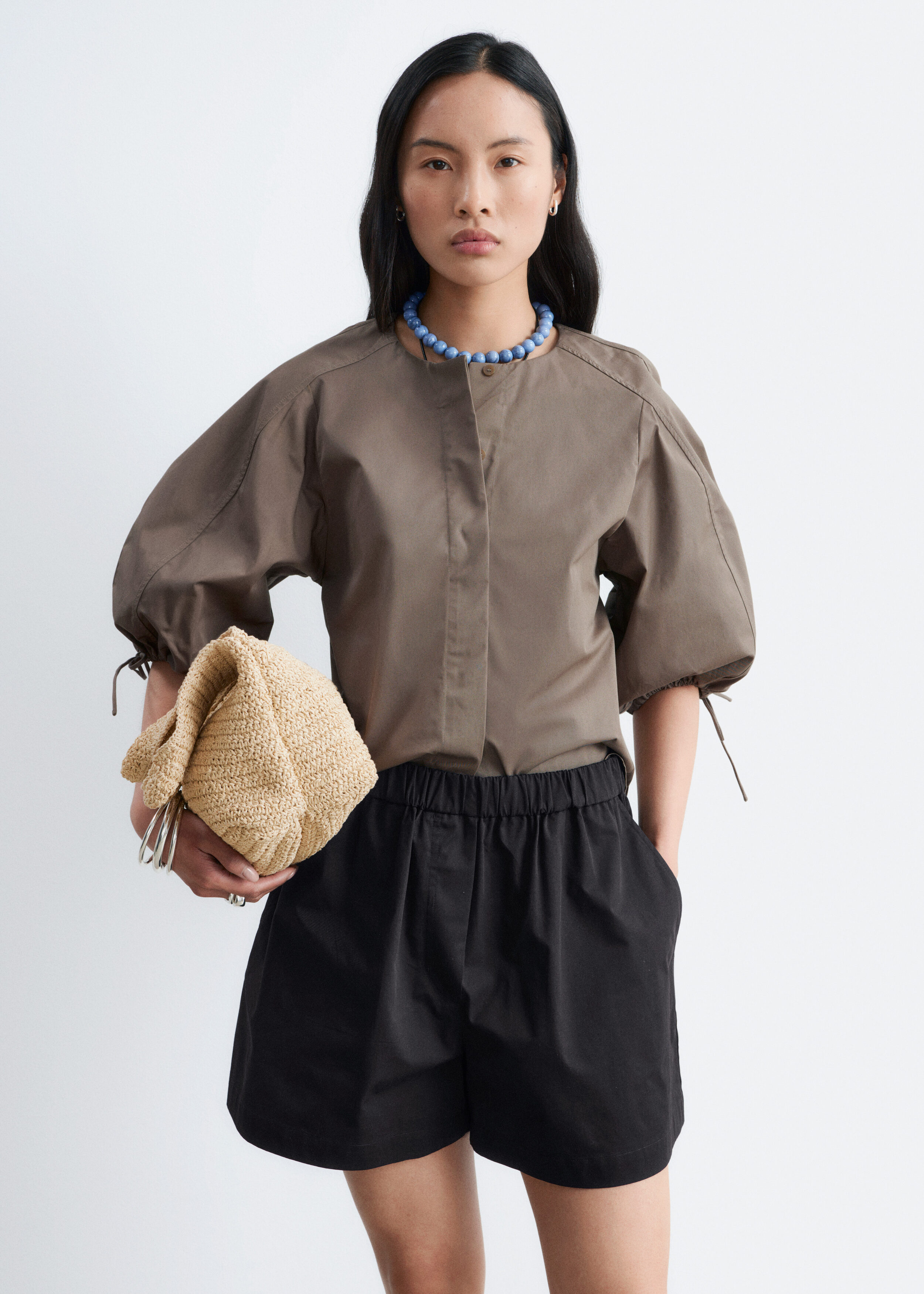 ６ROKU COTTON BAFU VOLUME BLOUSE BEAUTY&YOUTH UNITED ARROWS（ビューティーアンドユースユナイテッド