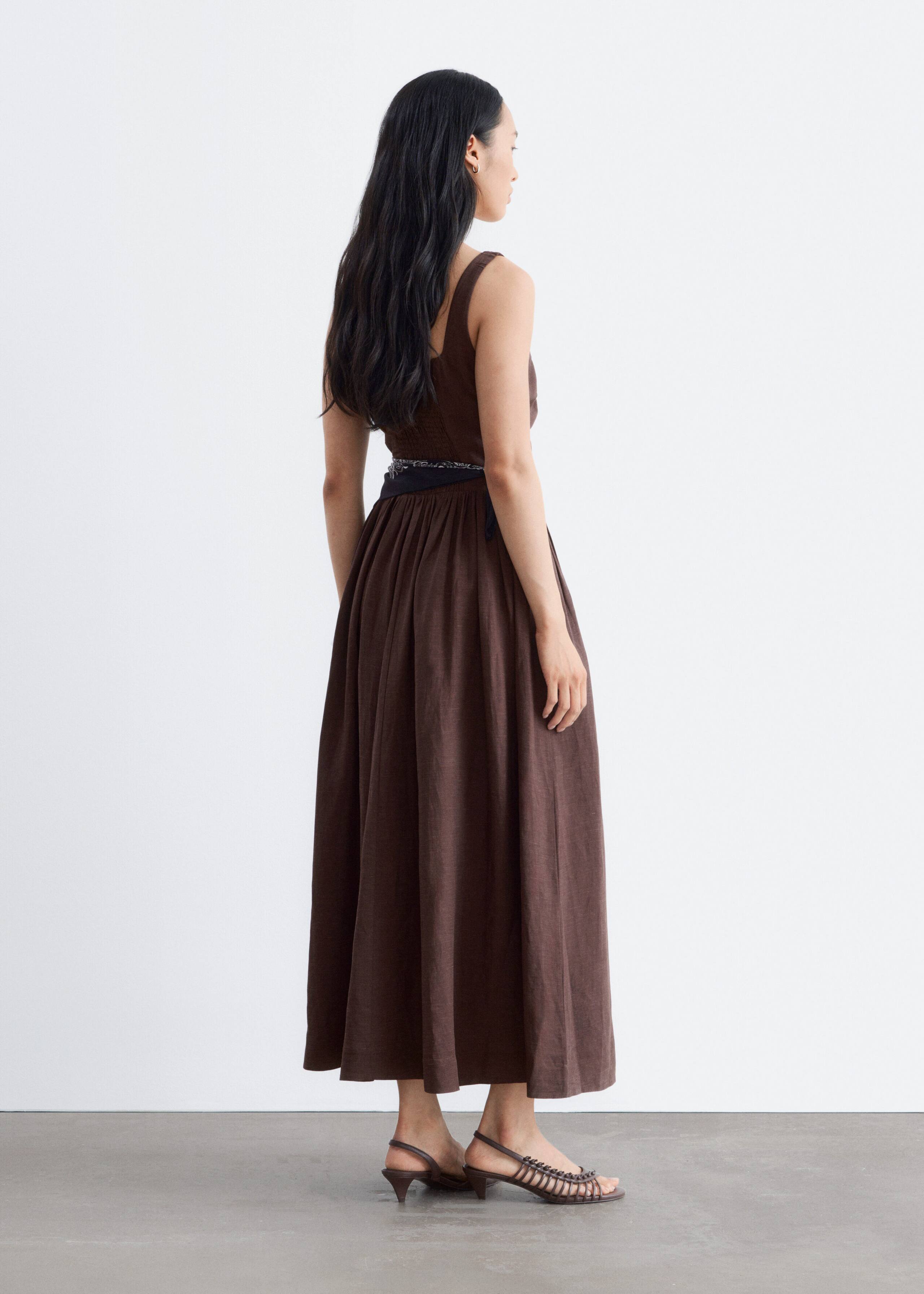 Image of Fit-and-Flare Midi Dress