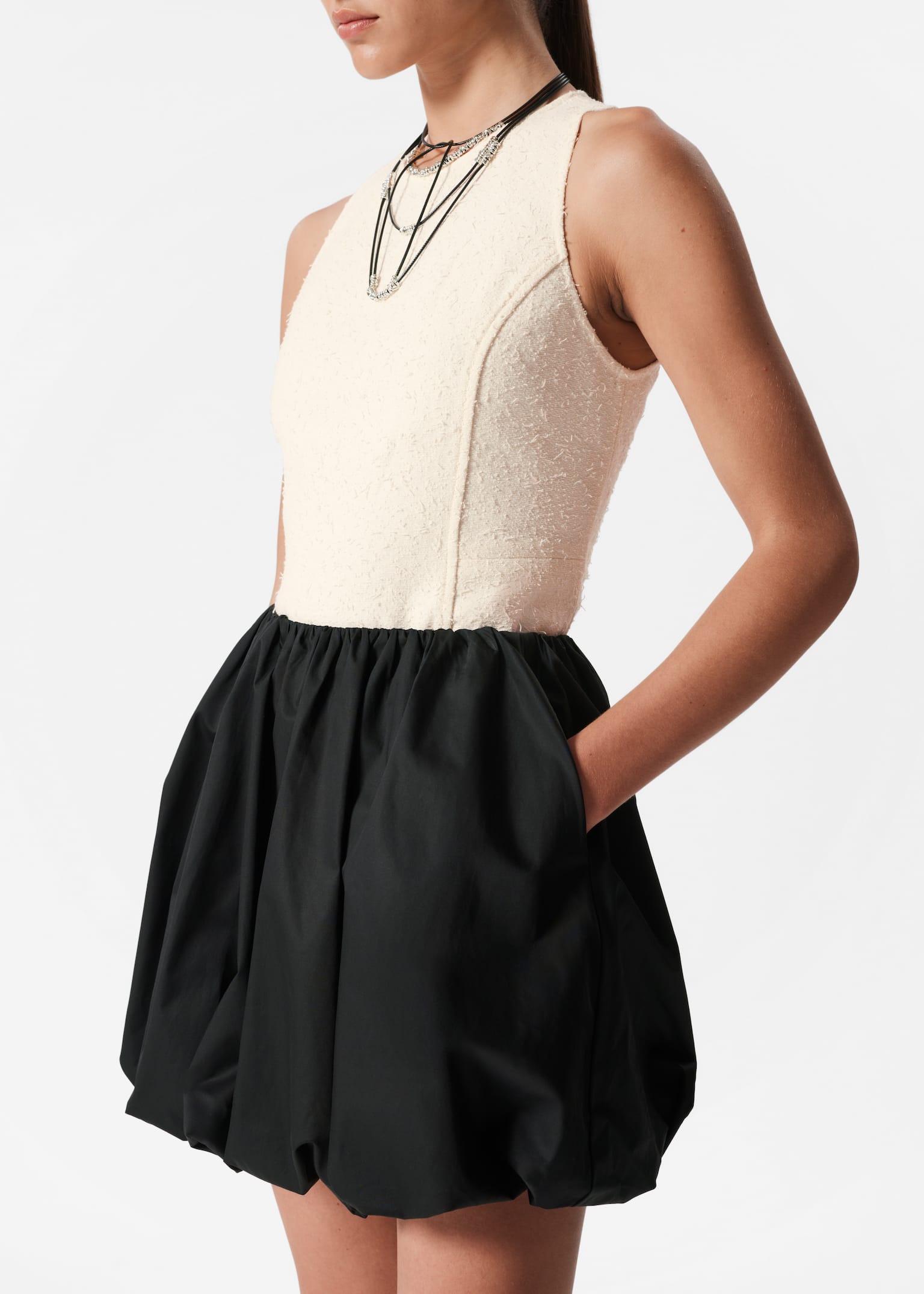 Bubble Mini Skirt - Black - 5