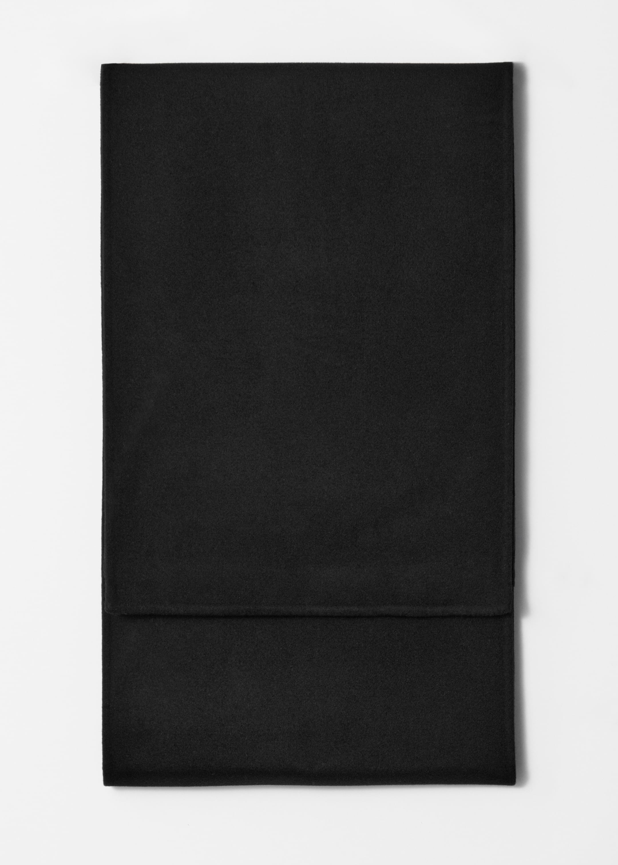 Visa större bild: Halsduk i filt- och ullblandning - Svart - DAM | H&M SE 1