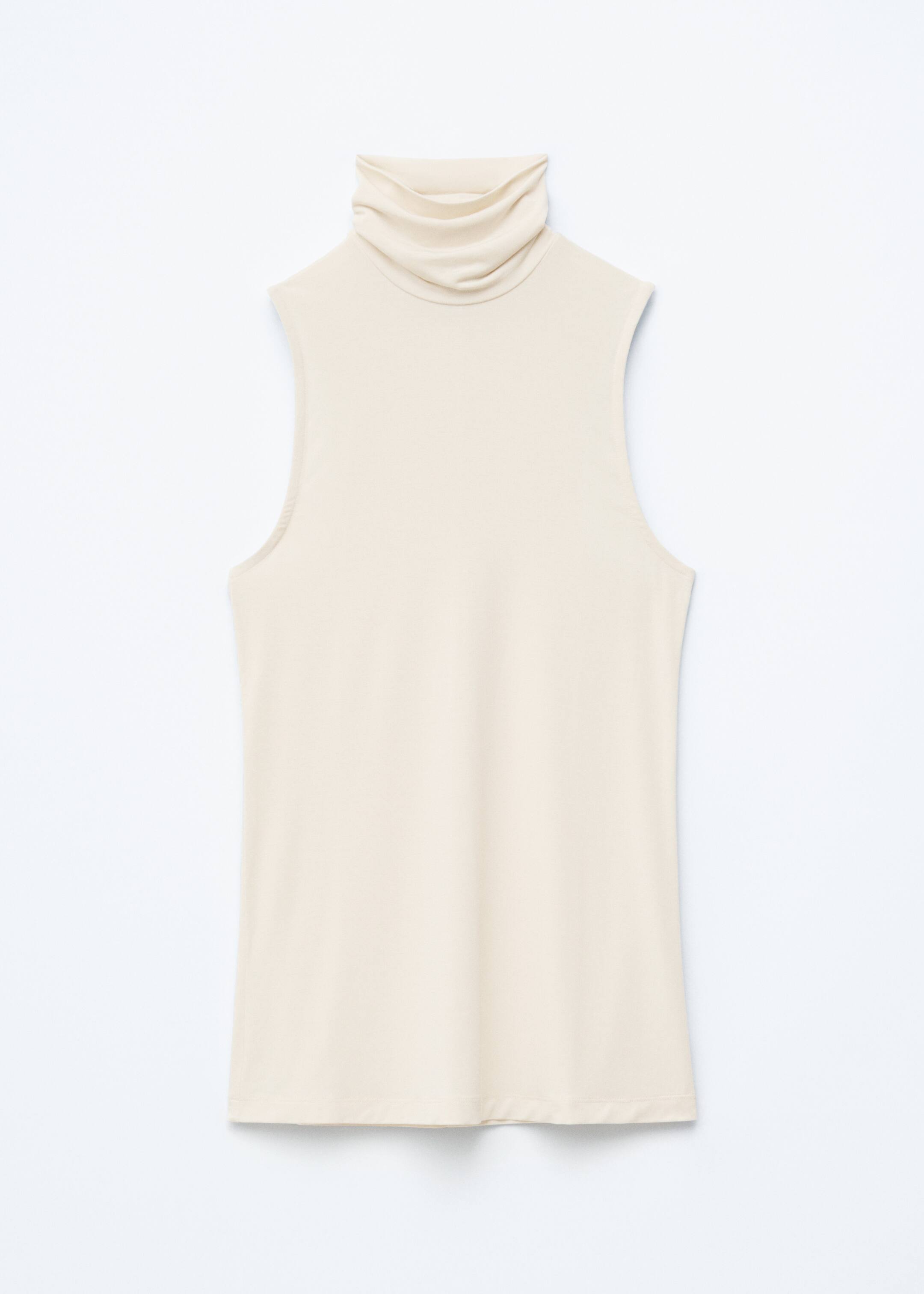 Преглед на по-голямо изображение: Блуза без ръкави с поло яка - Кремав - ЖЕНИ | H&M BG 7