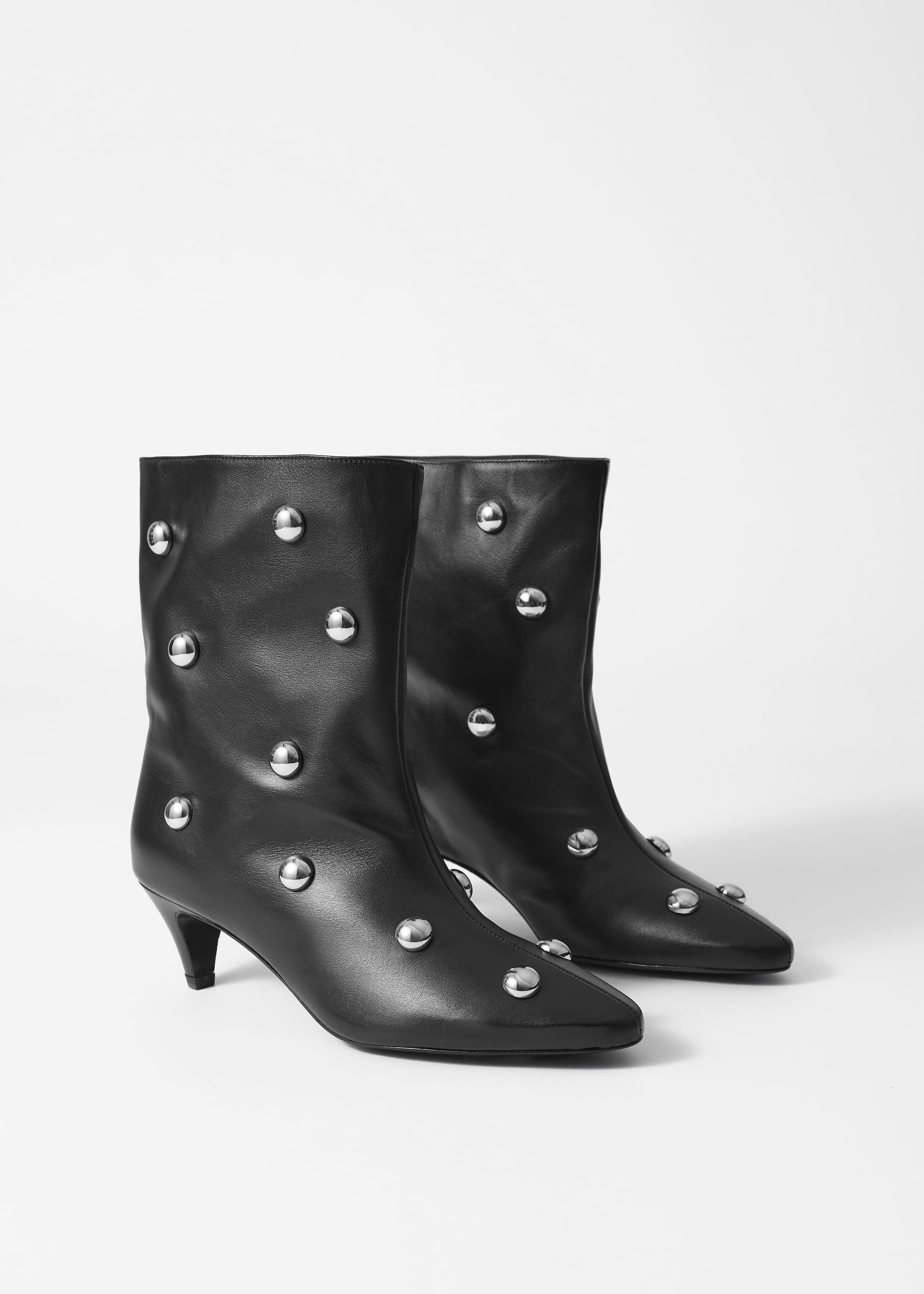 View larger image: Wide-Shaft Ankle Boots - Black/Silver - Ladies | H&M GB 1