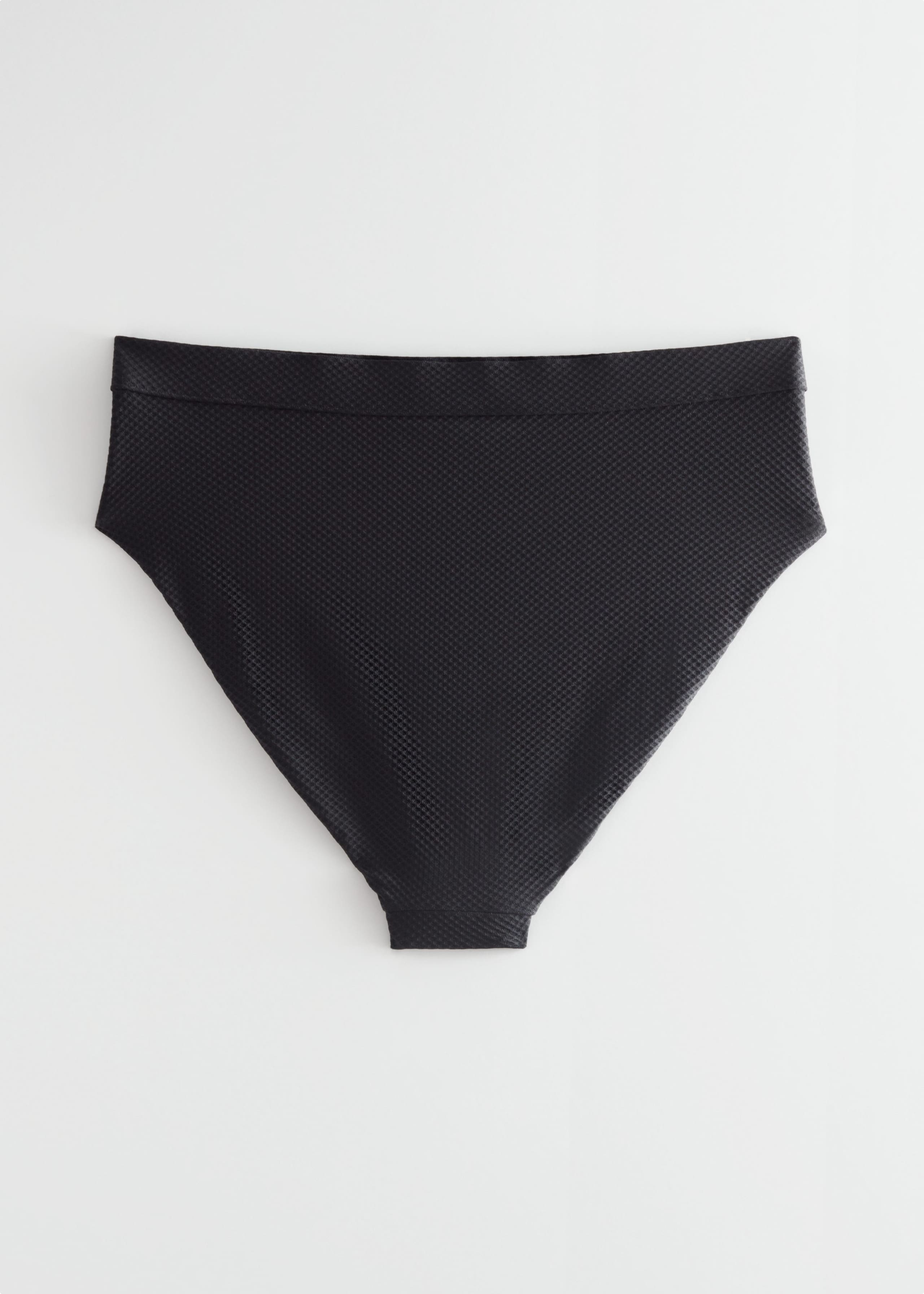 Textured Bikini Briefs - Black - Still Life