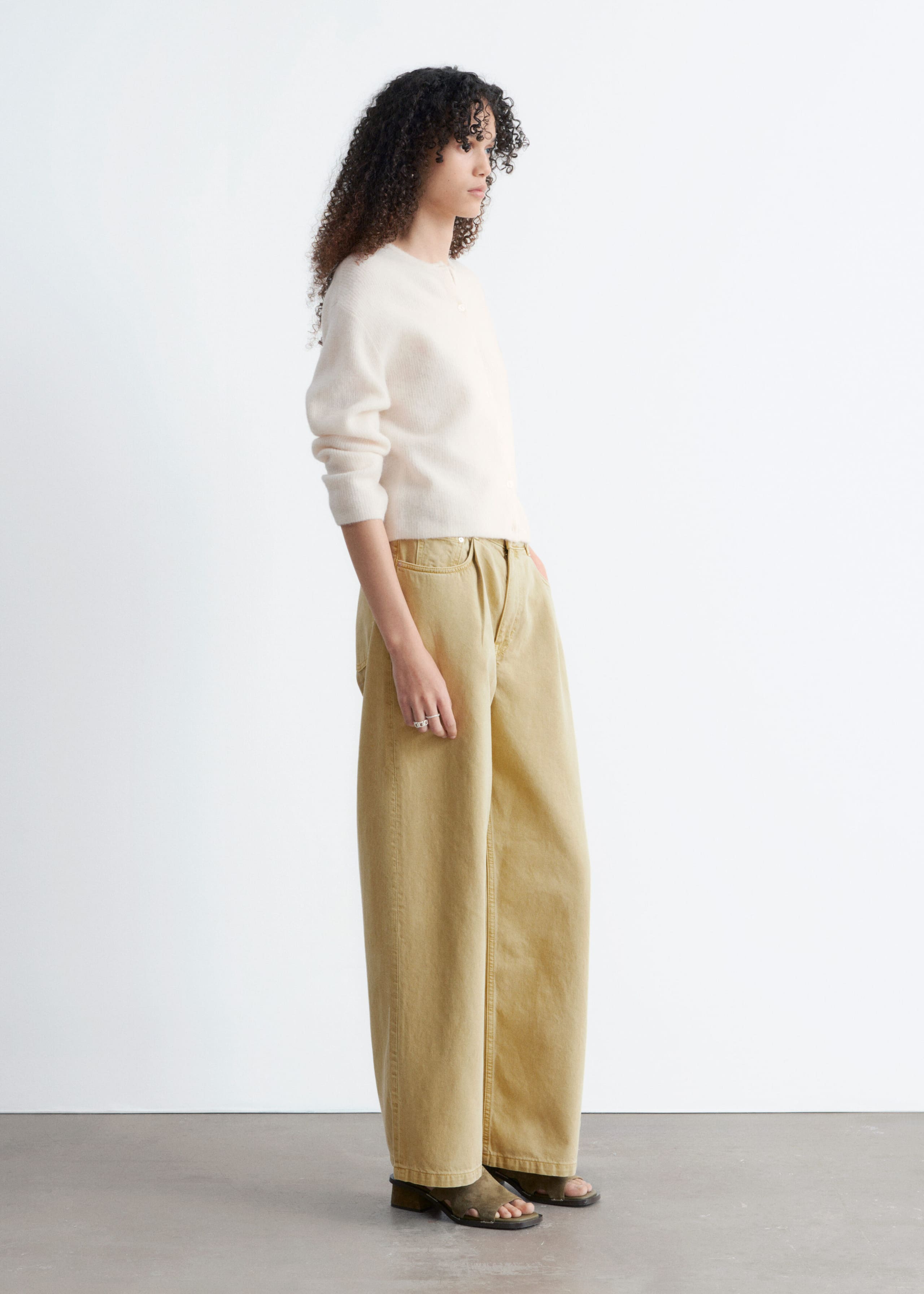 Alpaca-Blend Knitted Cardigan - Mole - Lookbook