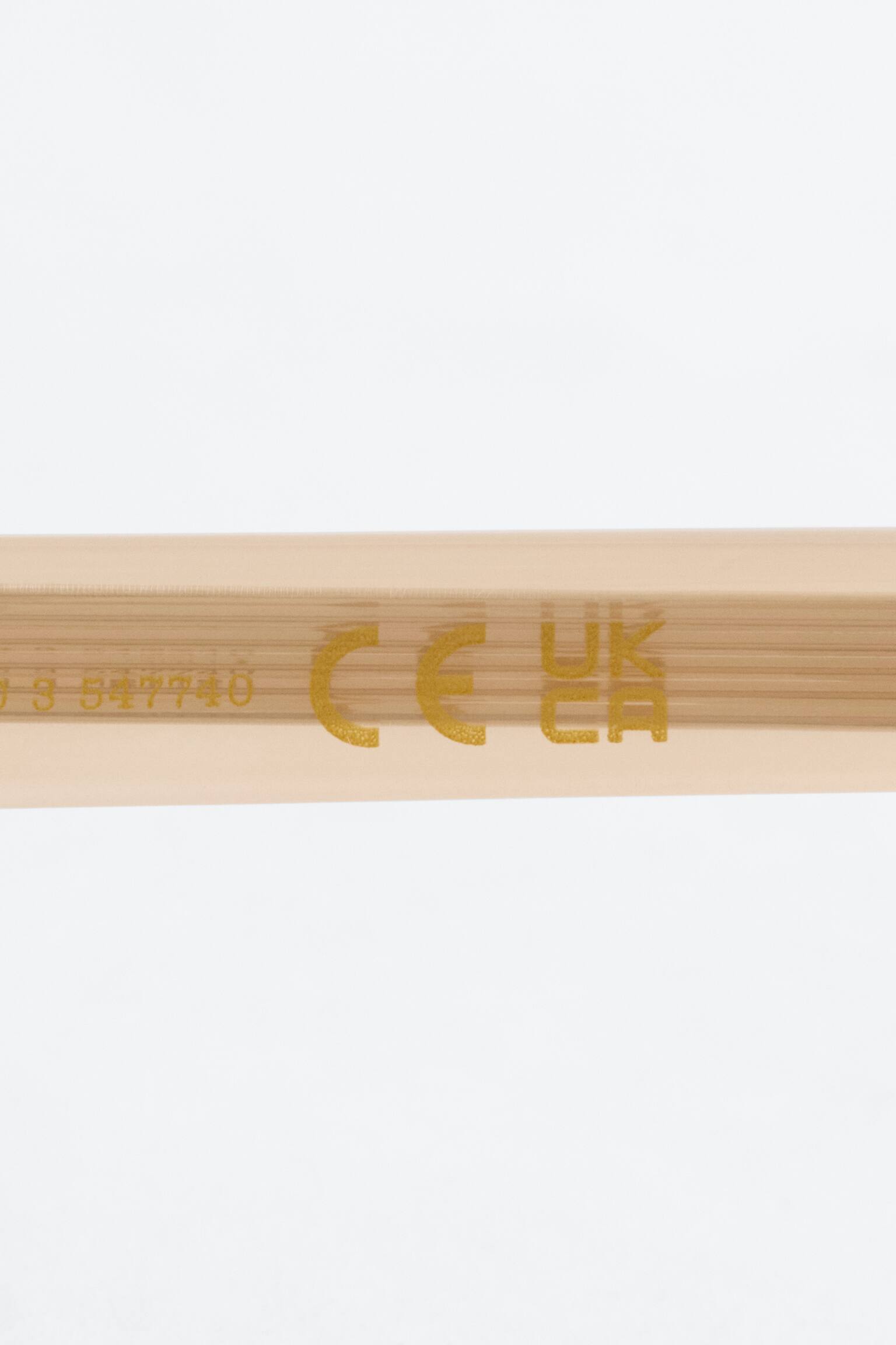 Occhiali da sole squadrati con bordi arrotondati-Giallo - 5