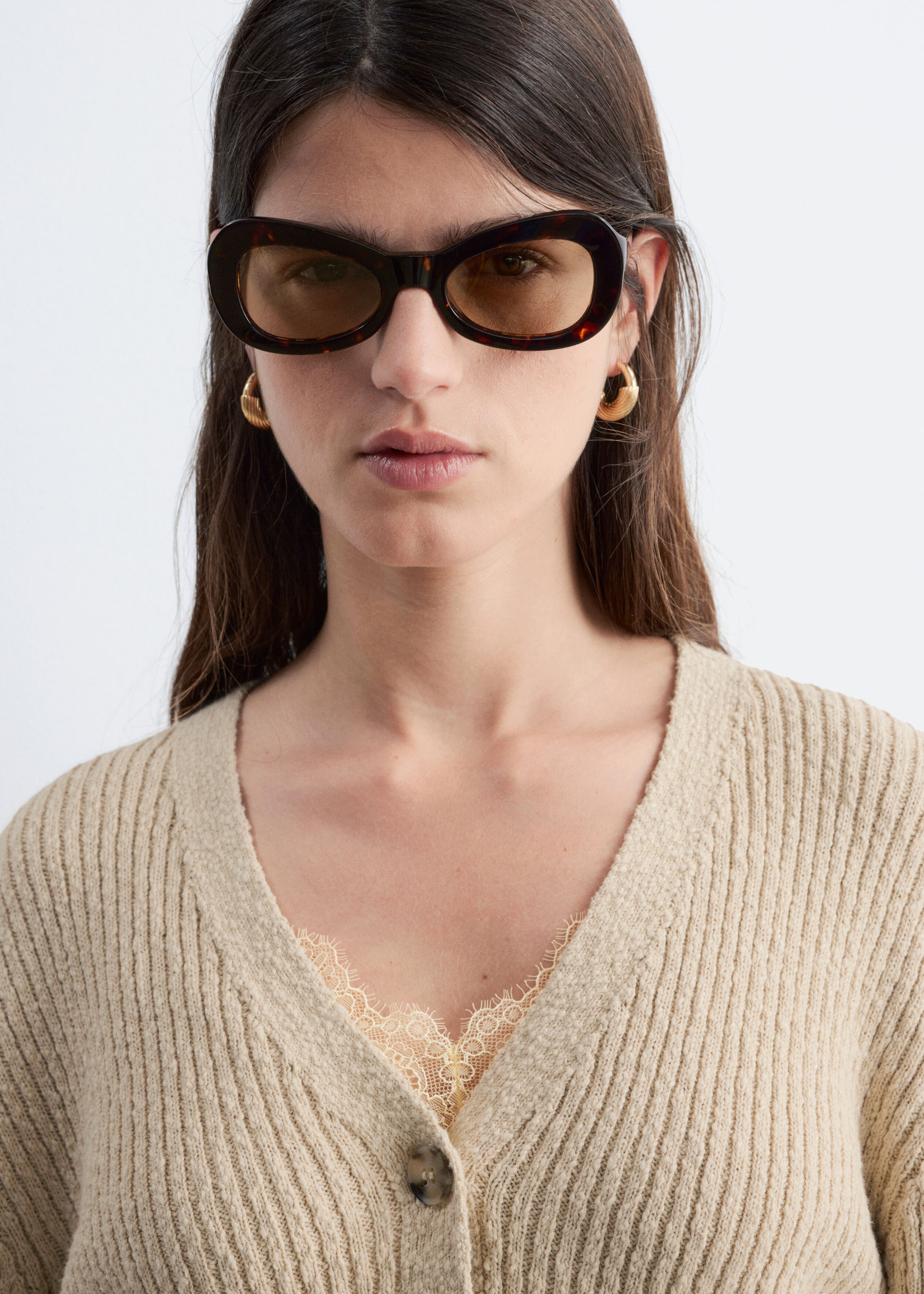 Image of Ribbed Cotton Cardigan