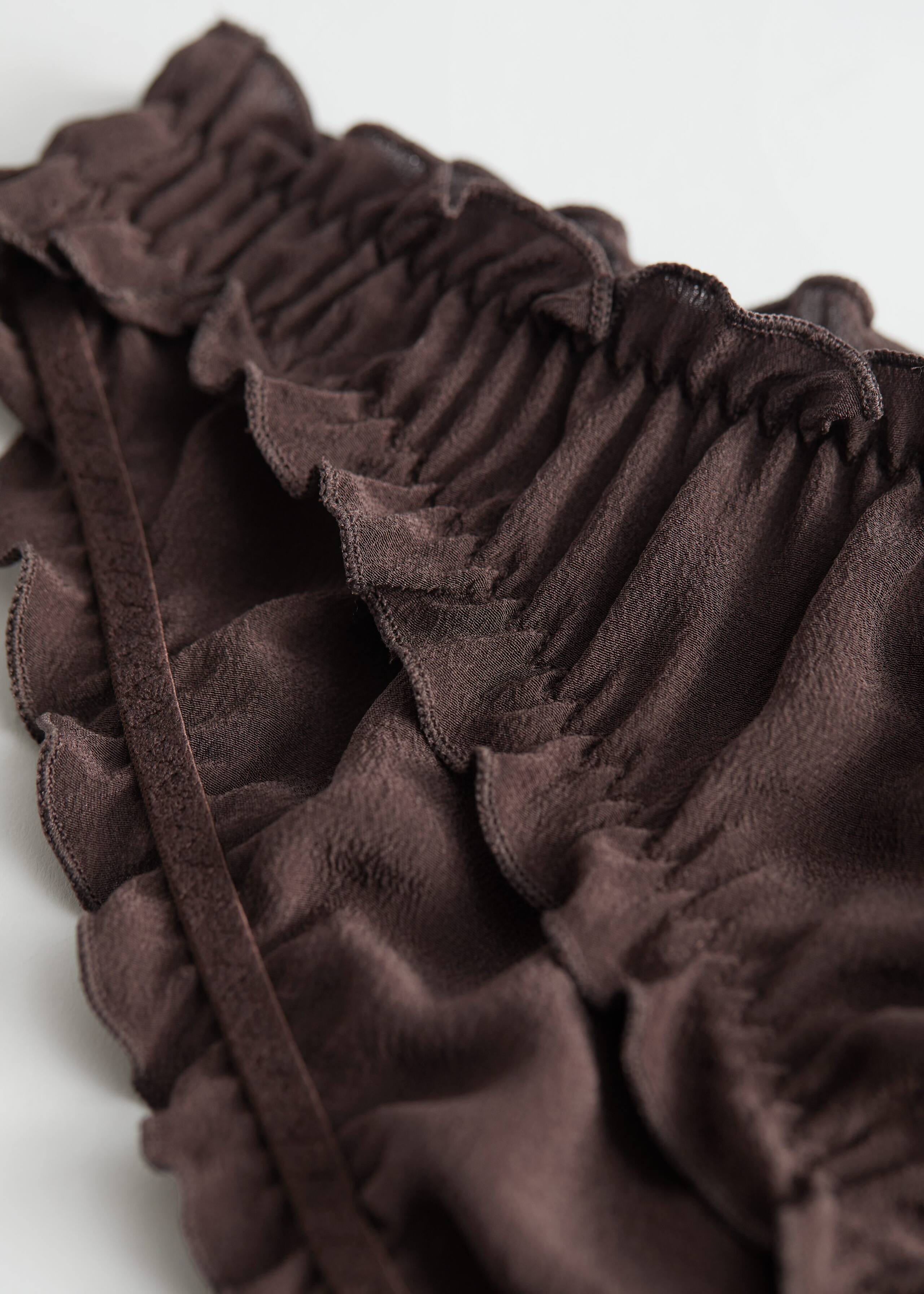 Ruffled Mulberry Silk Briefs - {{variantName}} - Descrizione dettagliata