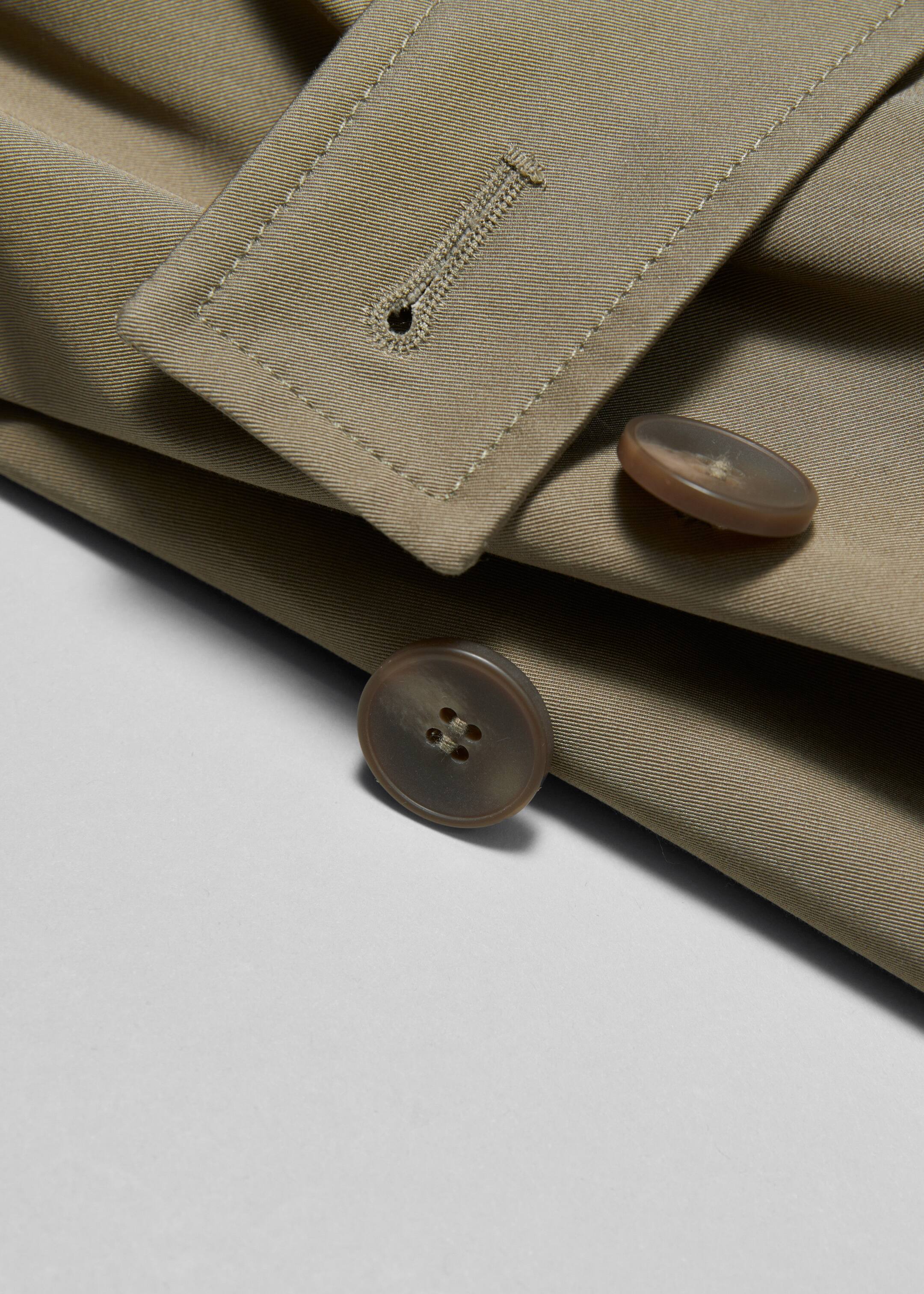 Ver imagen más grande: Chaqueta tipo gabardina corta - Caqui - MUJER | H&M ES 3