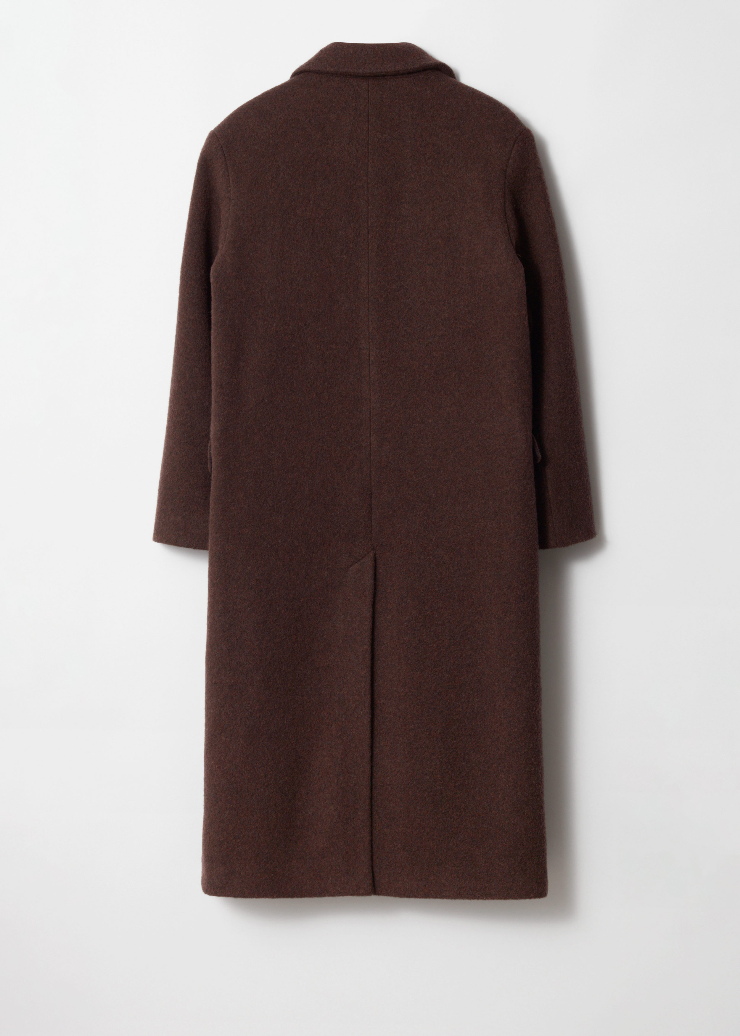 Double-Breasted Wool Coat - Dark Brown - Coats | & Other Stories US