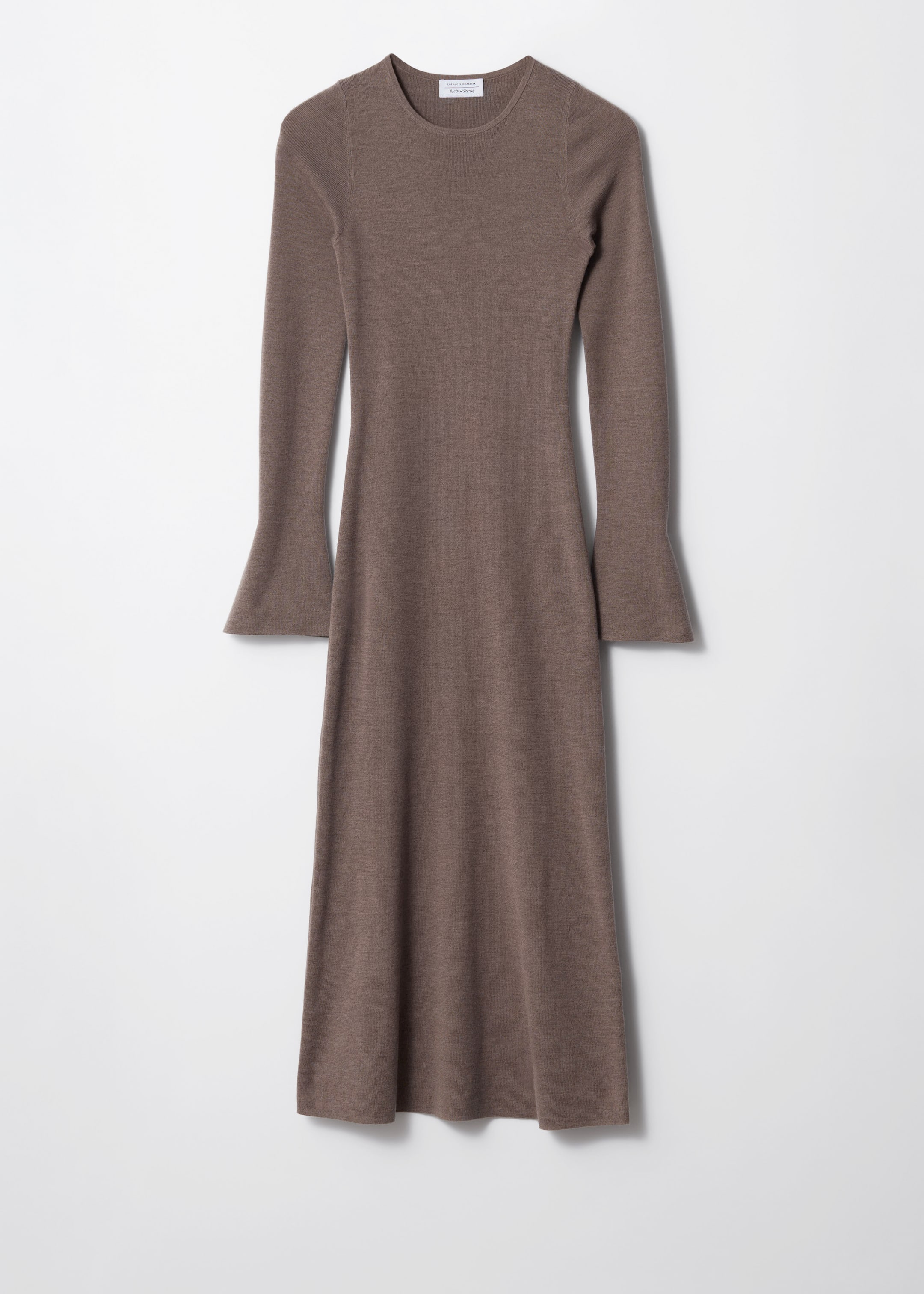 Zobacz większy obraz: Dzianinowa sukienka midi z rozszerzanymi rękawami - Mole - ONA | H&M PL 1