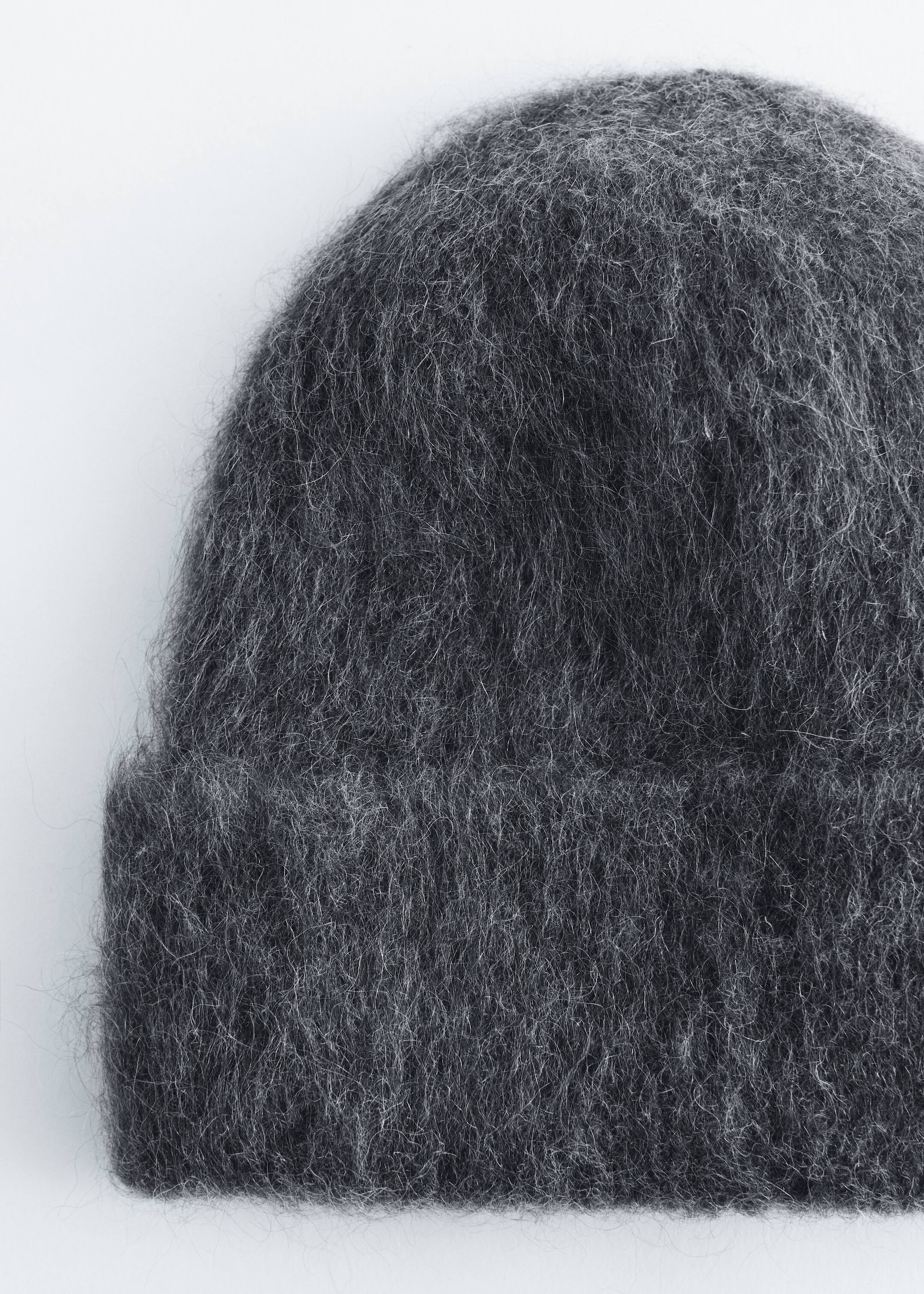Grotere afbeelding bekijken: Beanie van een mohairmix - Donkergrijs gemêleerd - DAMES | H&M BE 3