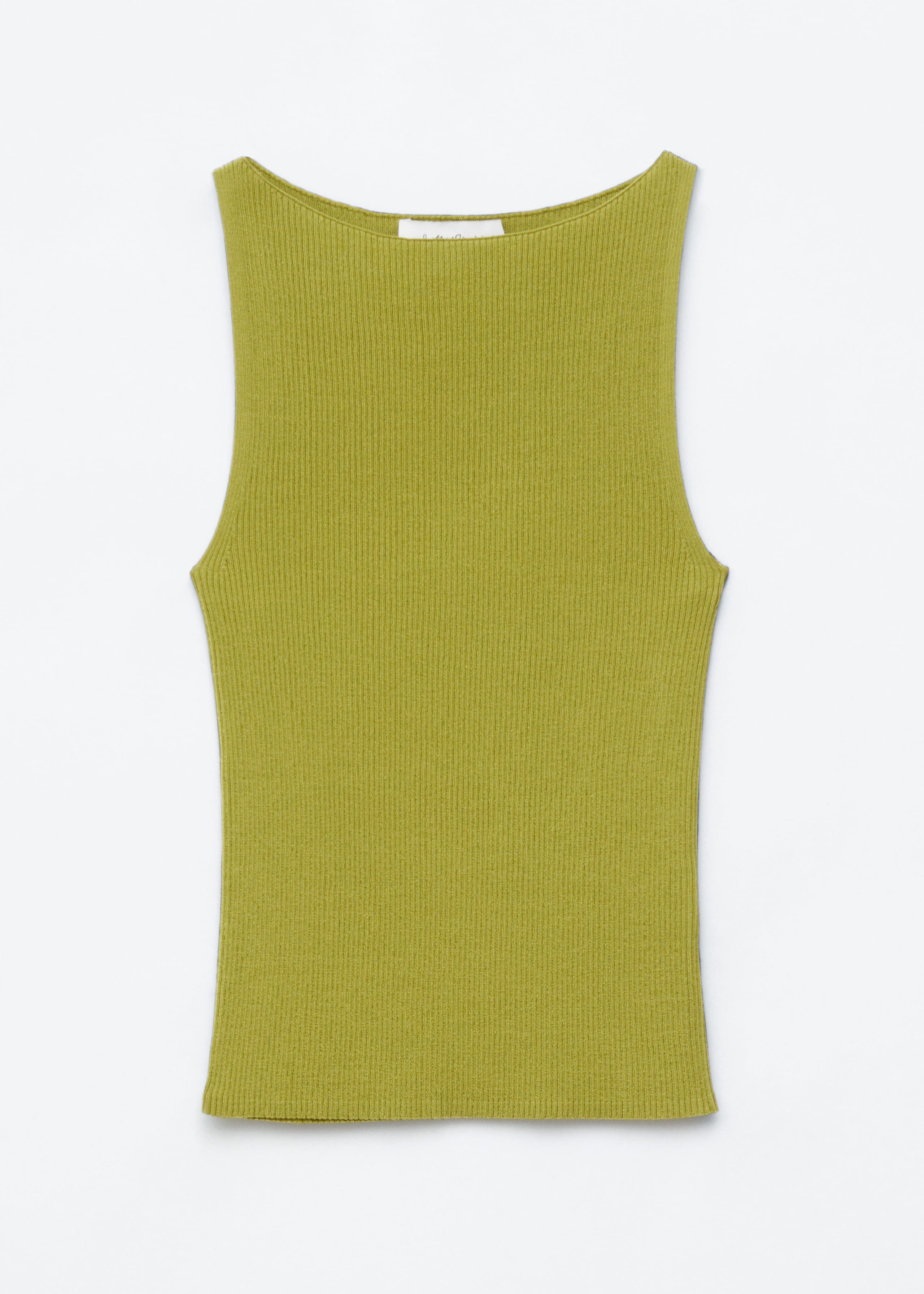 Rib-Knit Tank Top - Chartreuse - Still Life