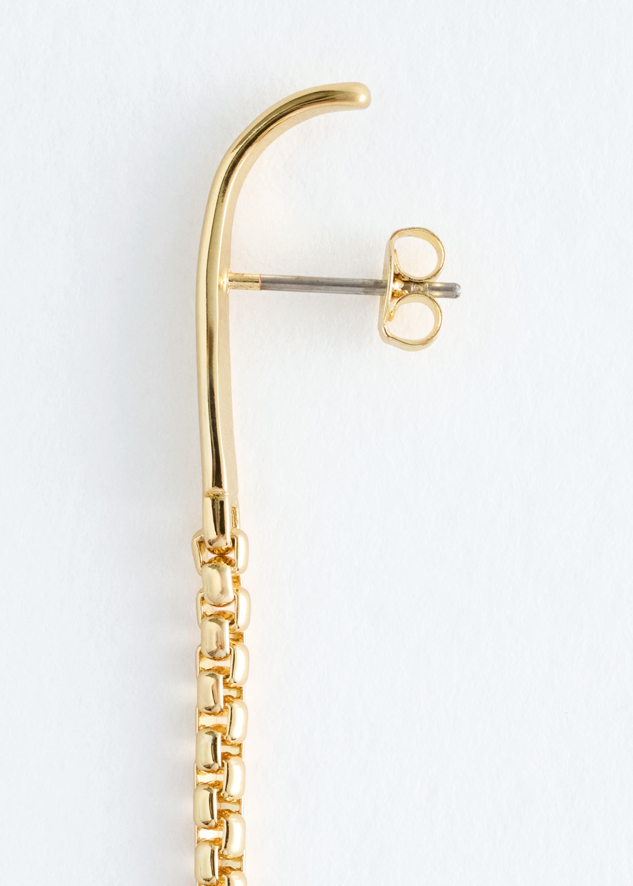 Image of Long Chain Earcuff Earrings